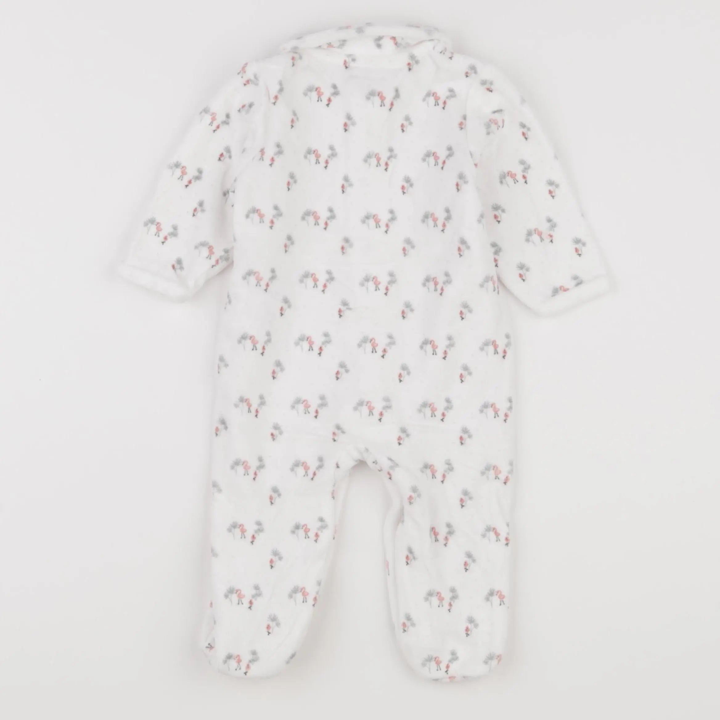 Vertbaudet - pyjama velours blanc - 6 mois