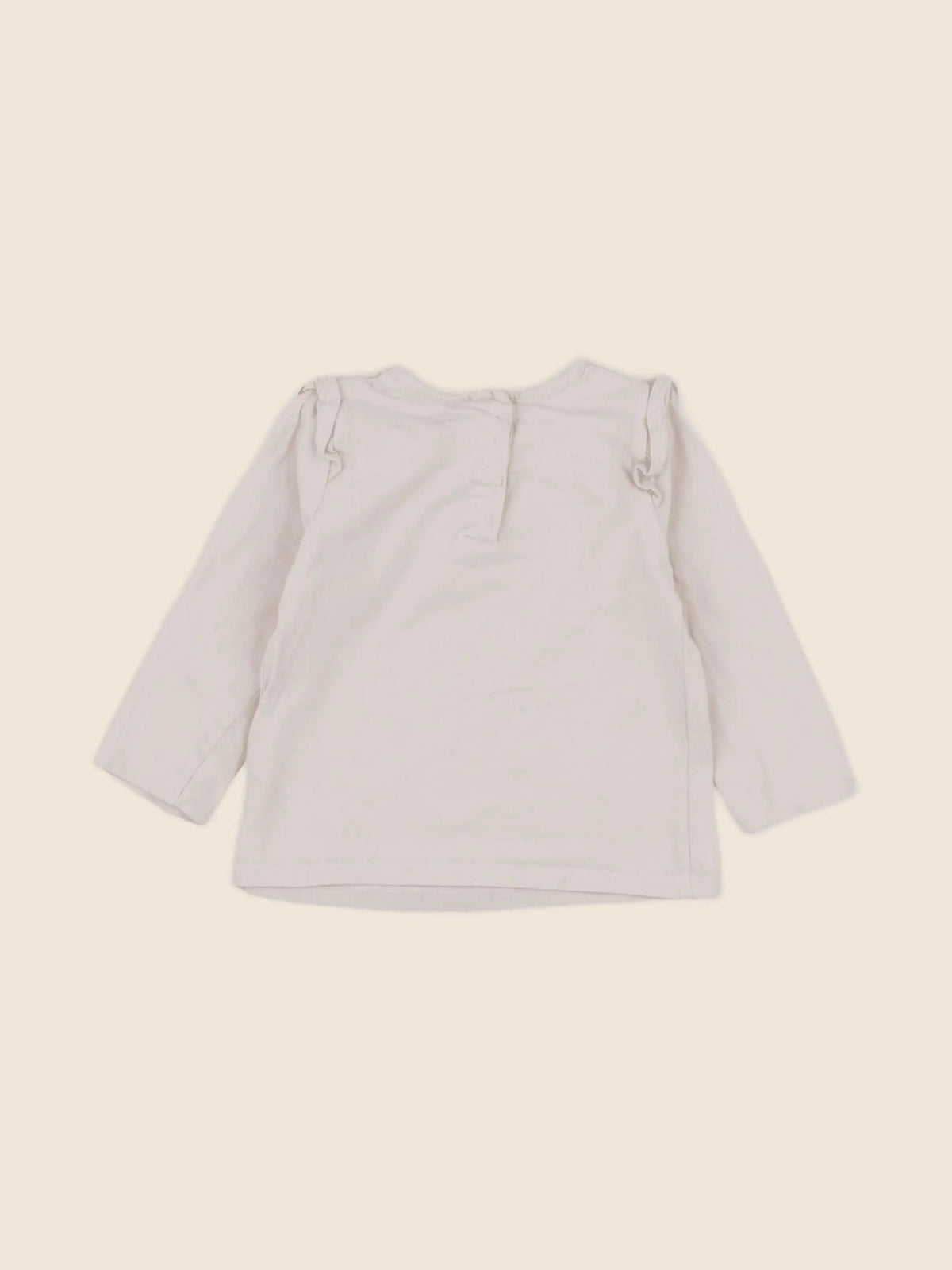 Vertbaudet - tee-shirt beige - 12 mois