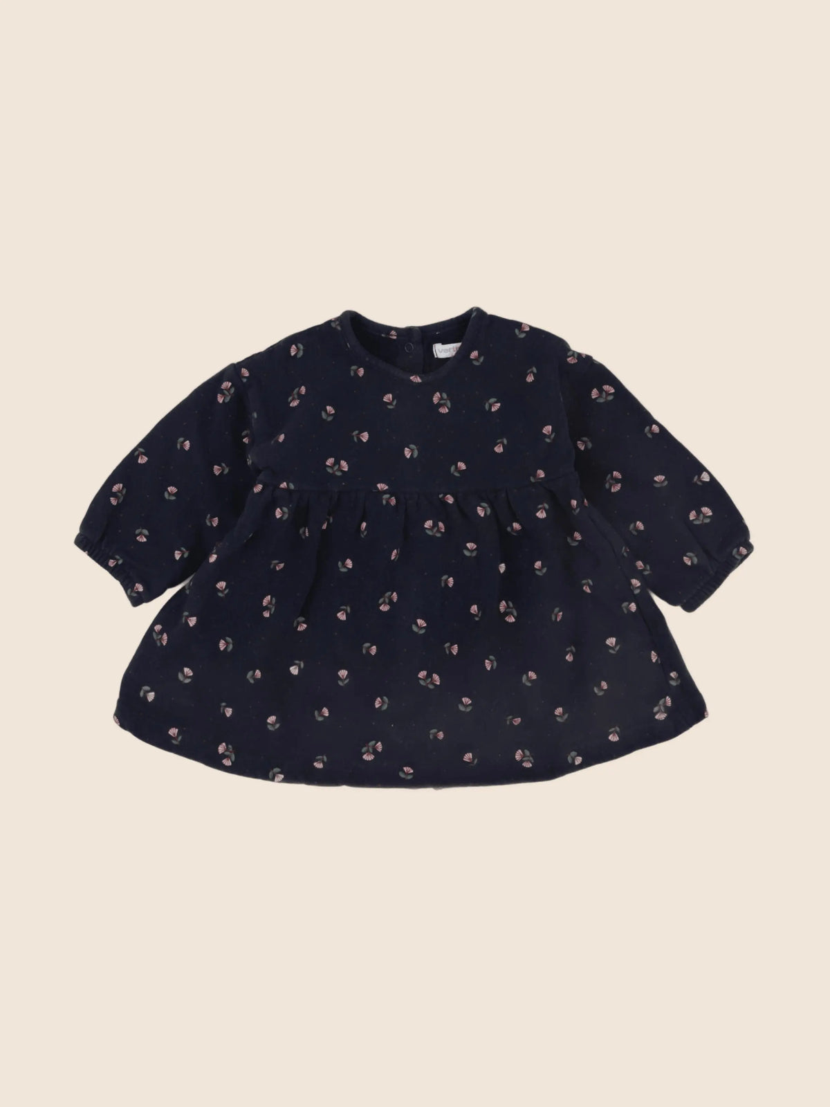 Vertbaudet - robe bleu - 12 mois