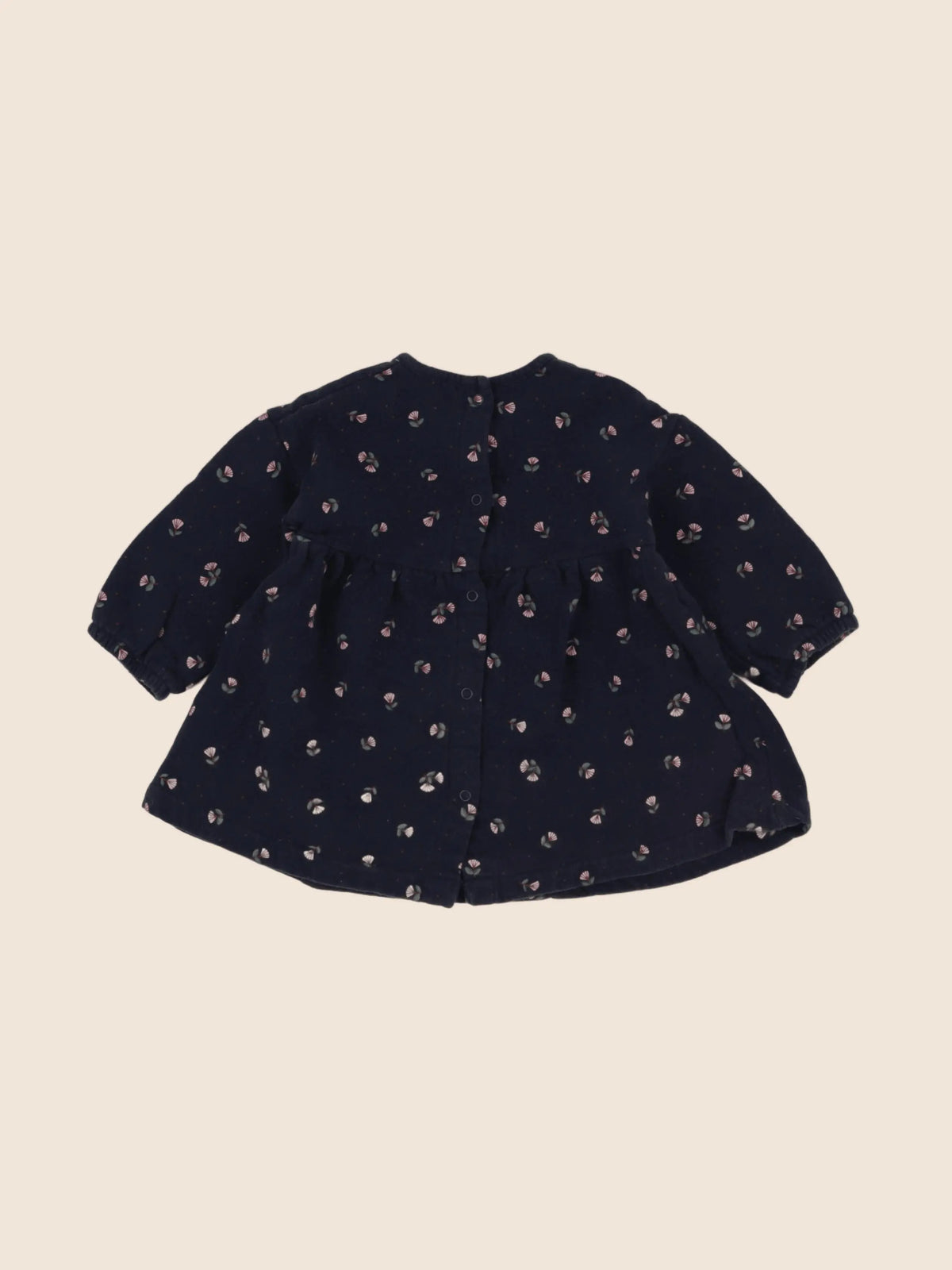 Vertbaudet - robe bleu - 12 mois