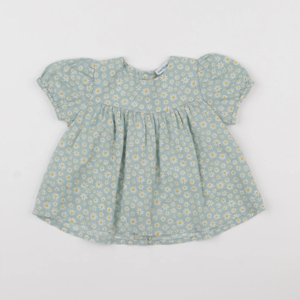 Vertbaudet - blouse vert - 9 mois