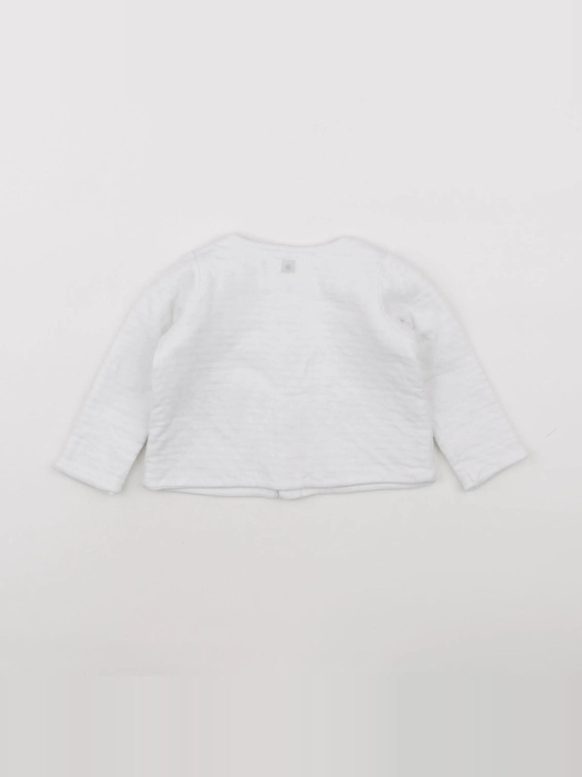 Petit Bateau - gilet blanc - 12 mois