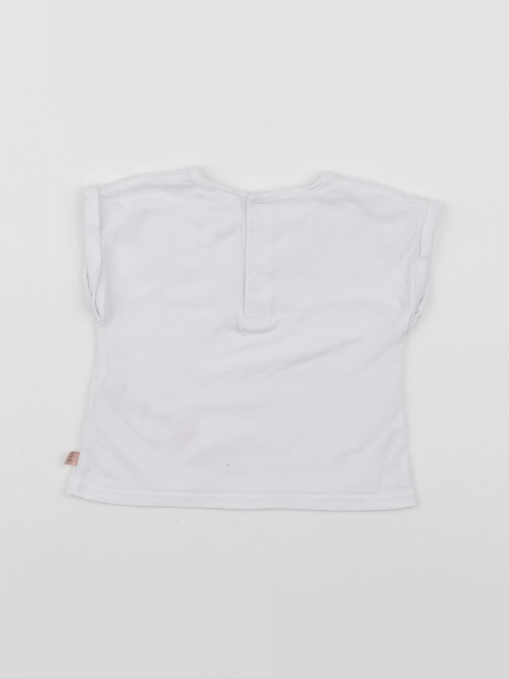 Carrément Beau - tee-shirt blanc - 6 mois