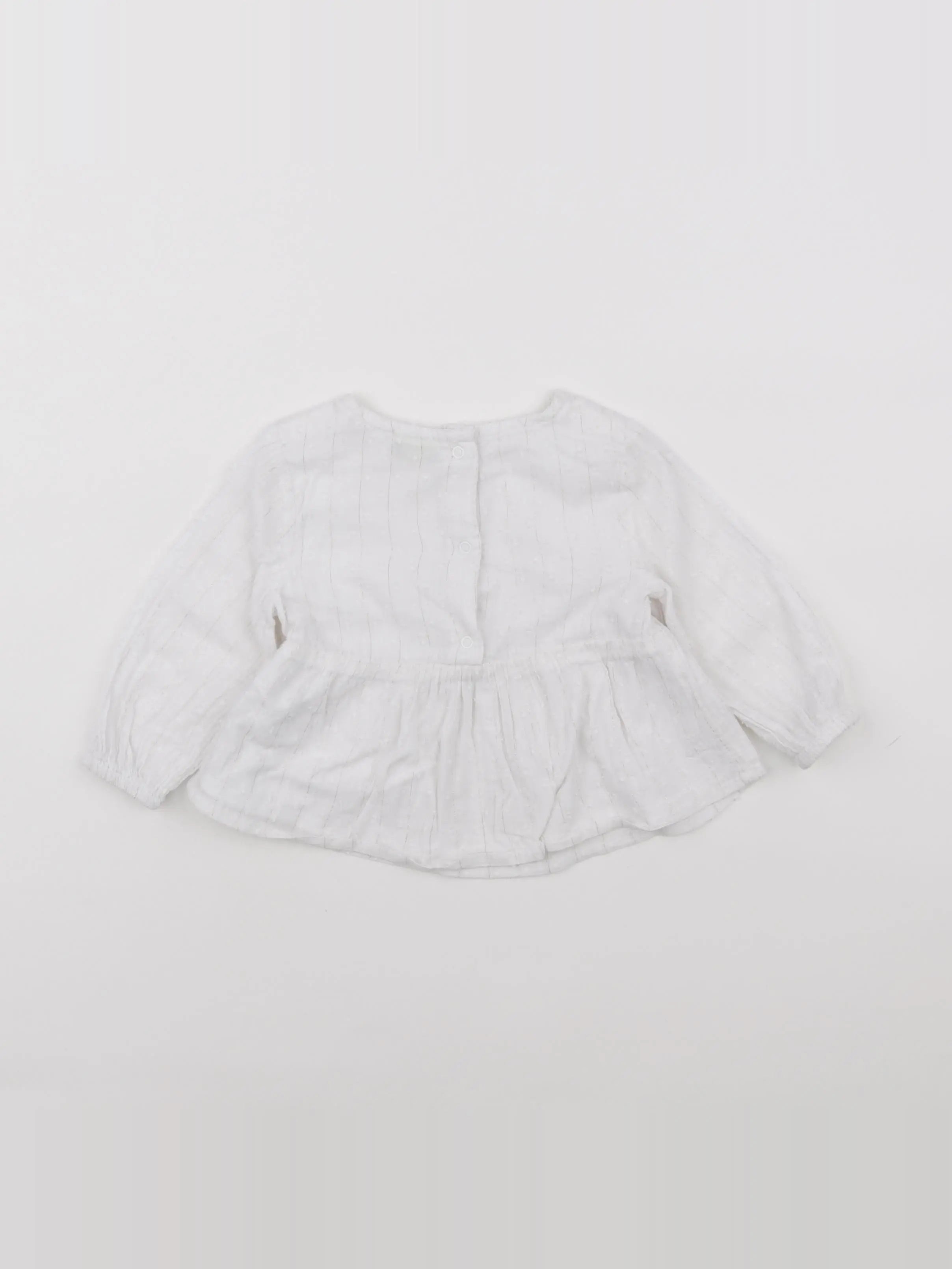 Tape à l'oeil - blouse blanc - 12 mois