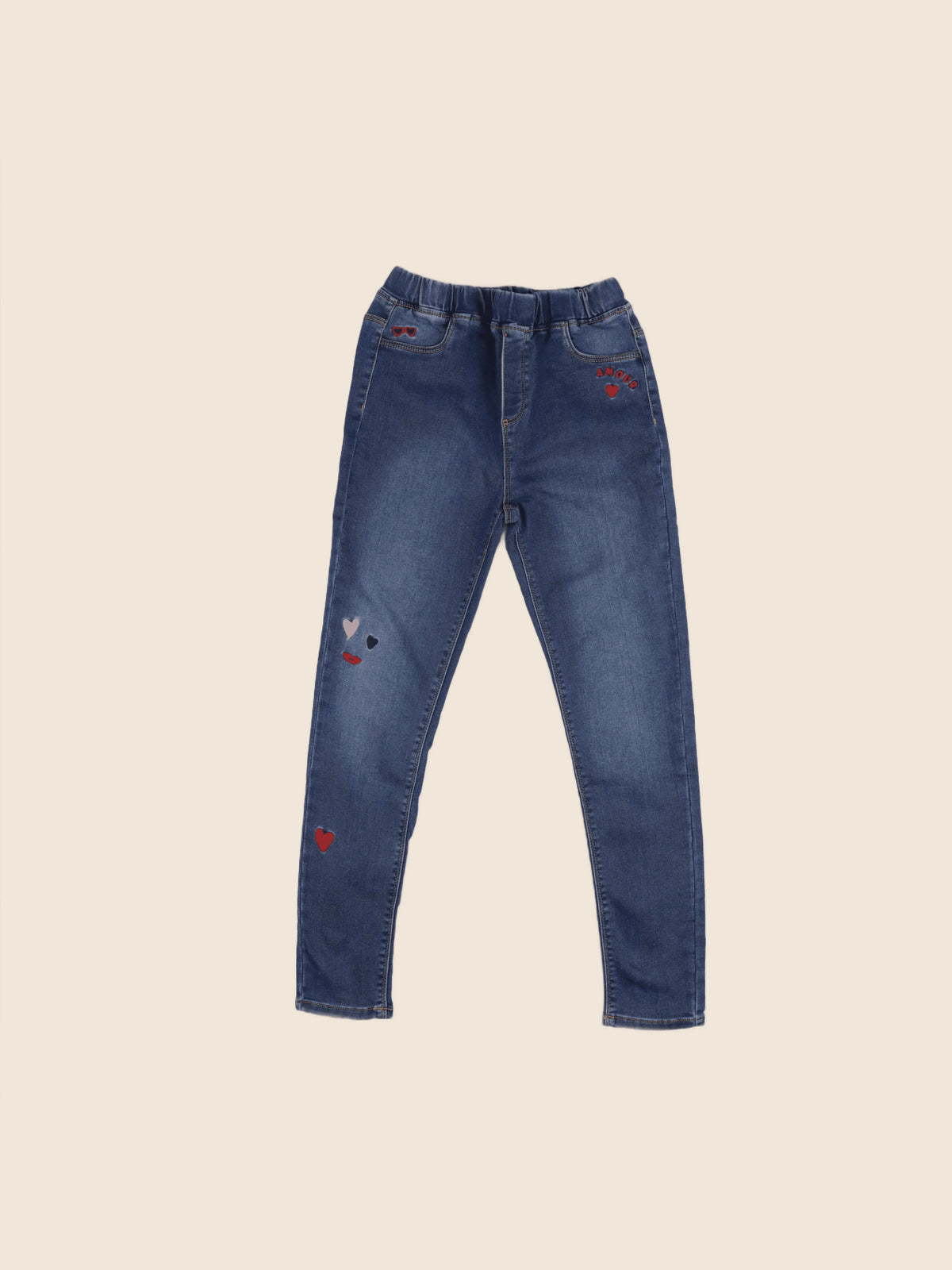 Vertbaudet - jegging bleu - 14 ans