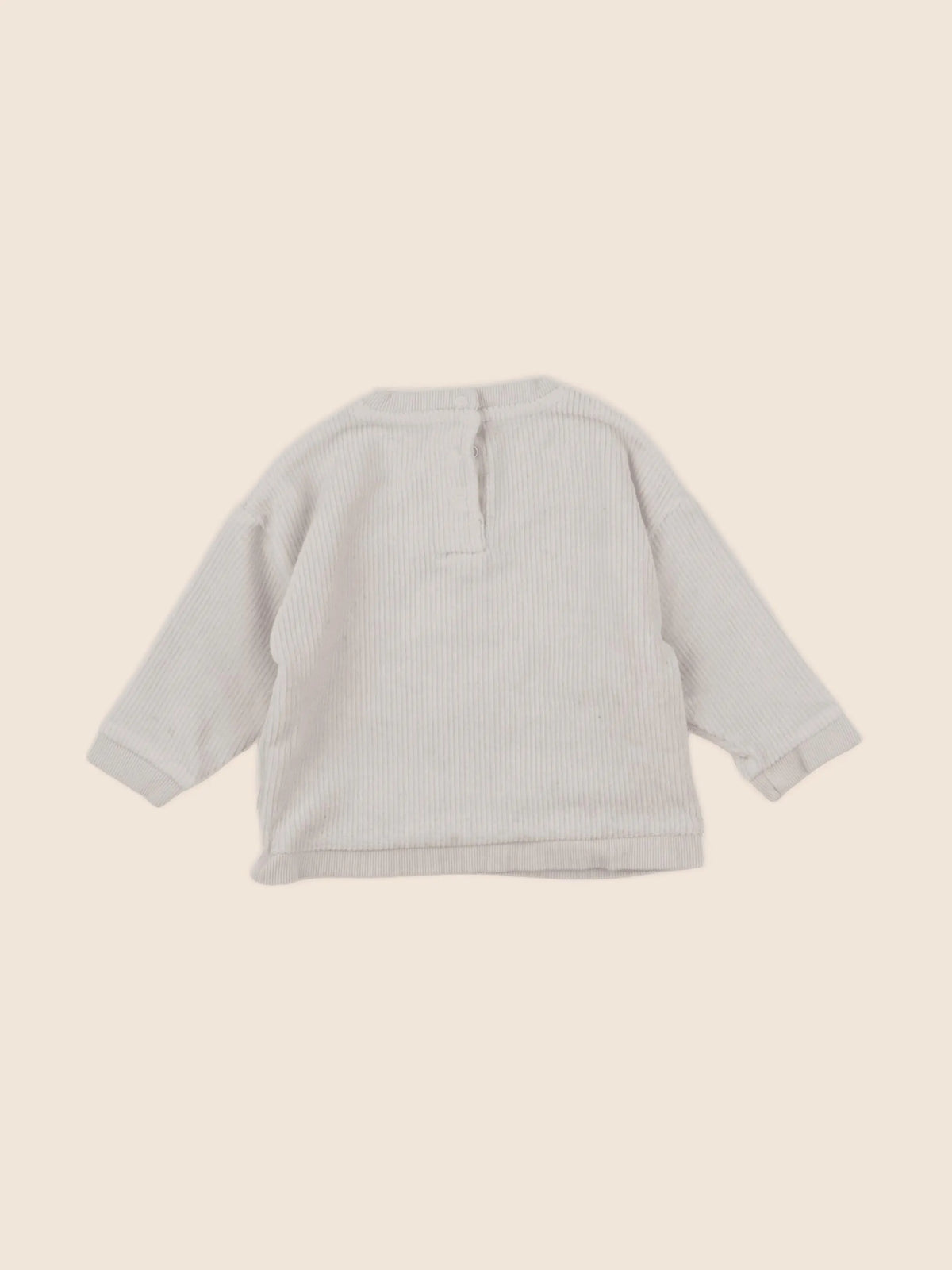 Vertbaudet - sweat beige - 12 mois