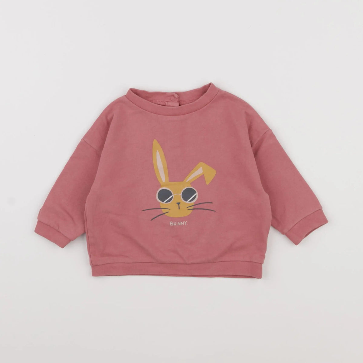 Vertbaudet - sweat rose - 9 mois