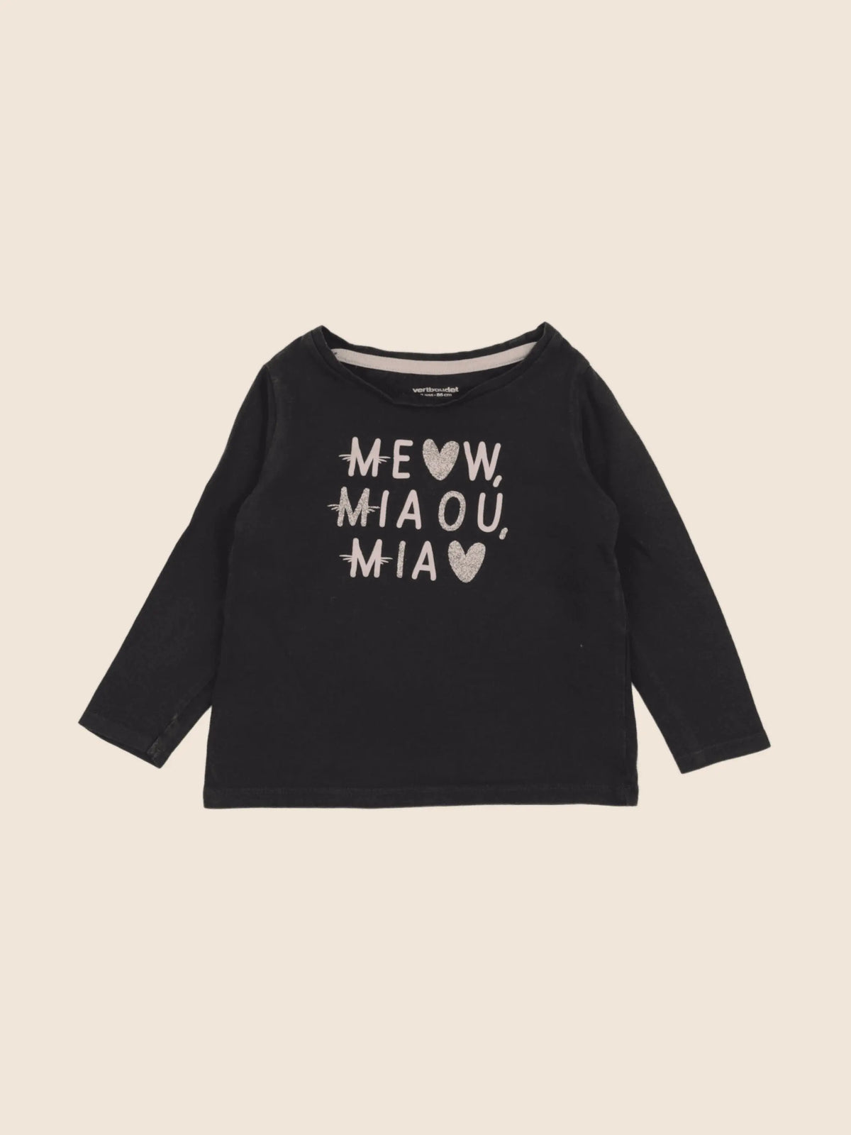 Vertbaudet - tee-shirt bleu - 2 ans