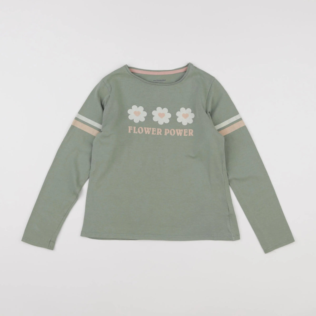 Vertbaudet - tee-shirt vert - 8 ans