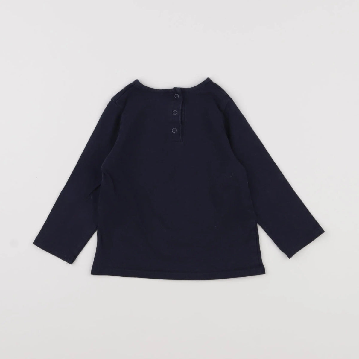 Vertbaudet - tee-shirt bleu - 12 mois