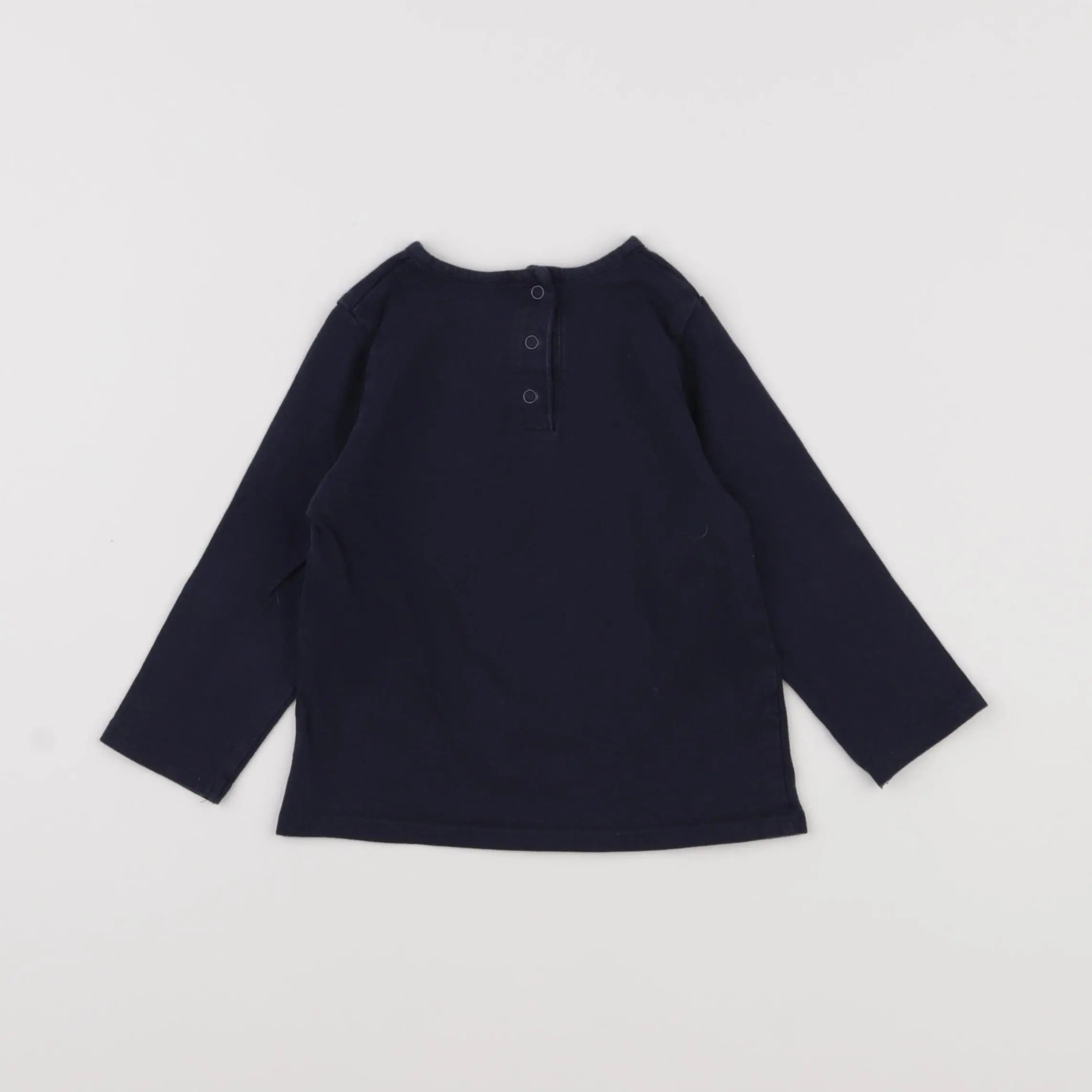 Vertbaudet - tee-shirt bleu - 12 mois