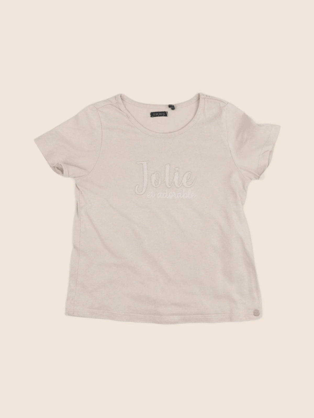 IKKS - tee-shirt beige, or - 8 ans