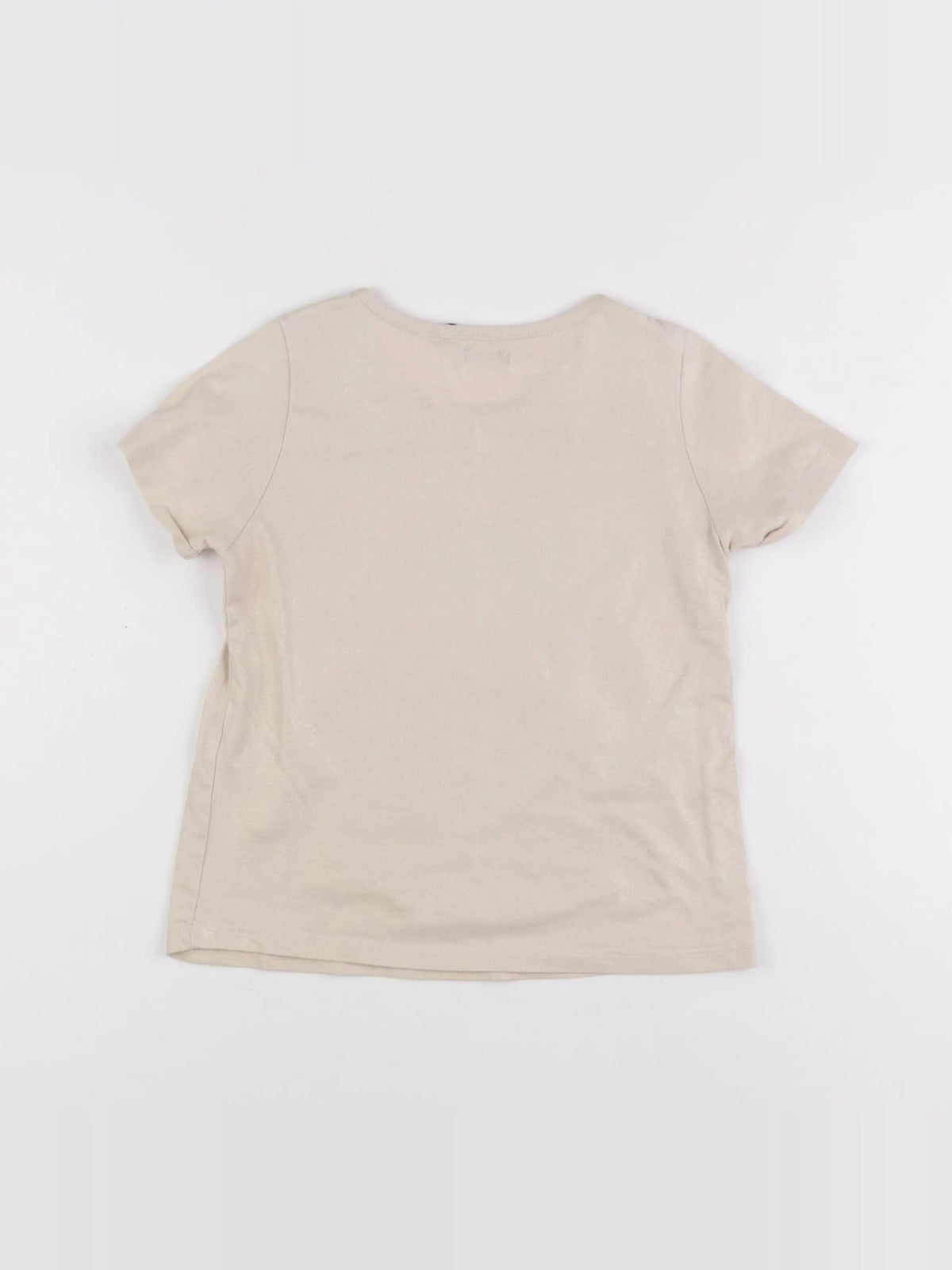 IKKS - tee-shirt beige, or - 8 ans