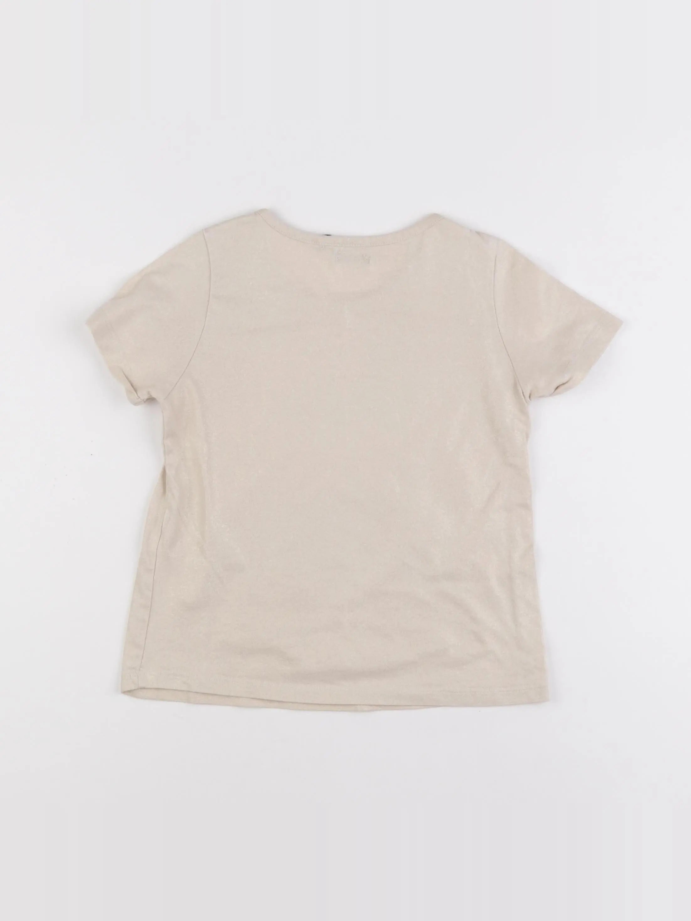 IKKS - tee-shirt beige, or - 8 ans