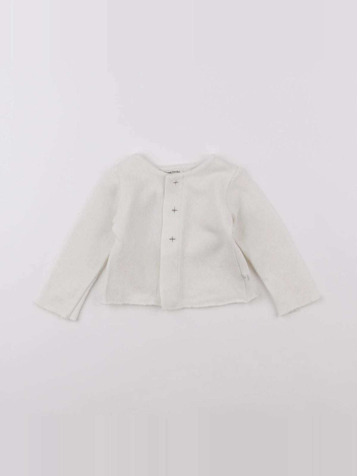 1+ In the family - gilet blanc - 3 mois