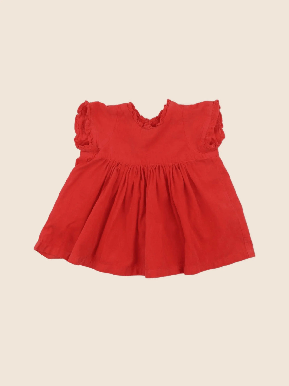 Bonton - robe rouge - 6 mois