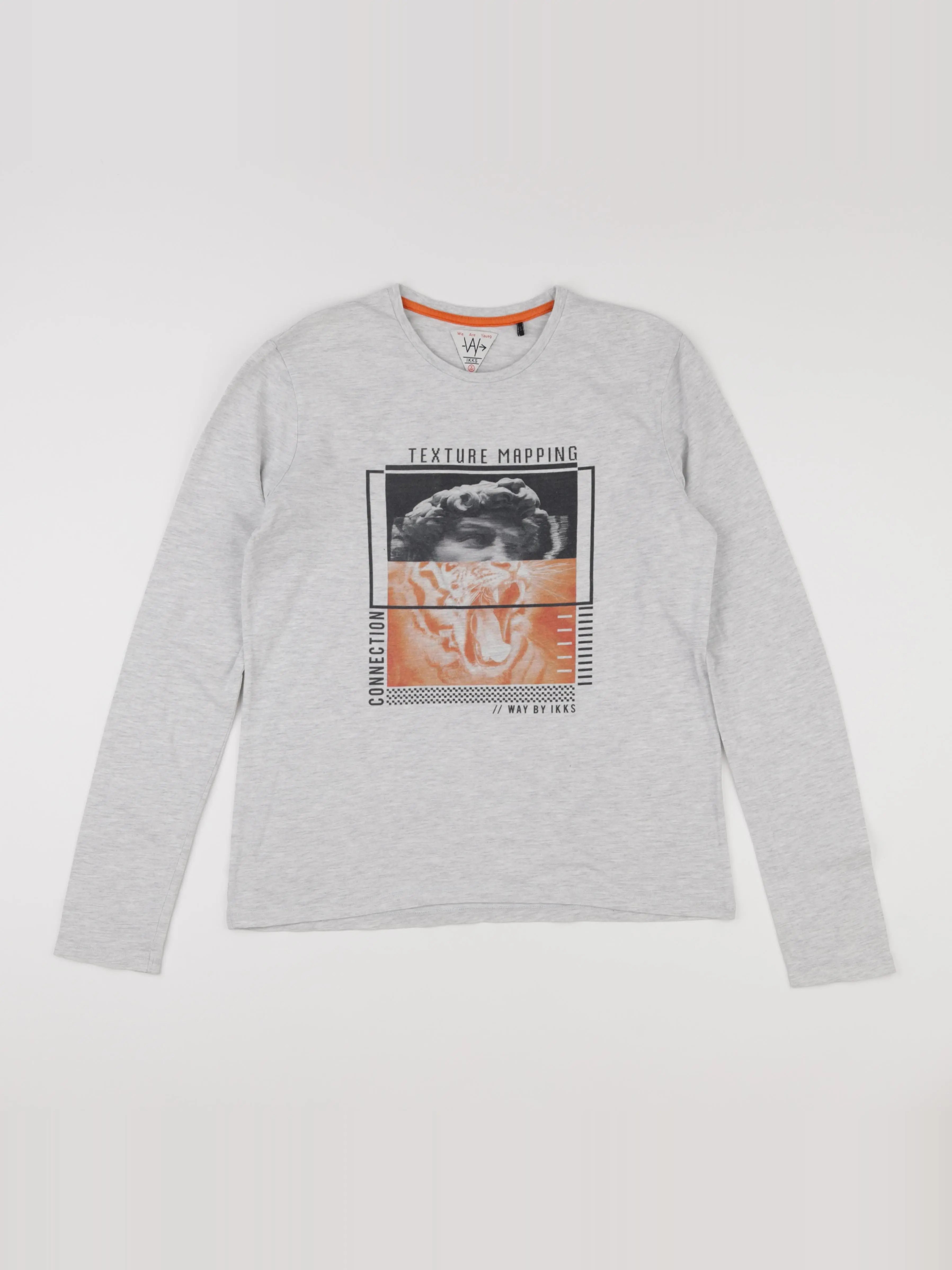 IKKS - tee-shirt gris - 14 ans