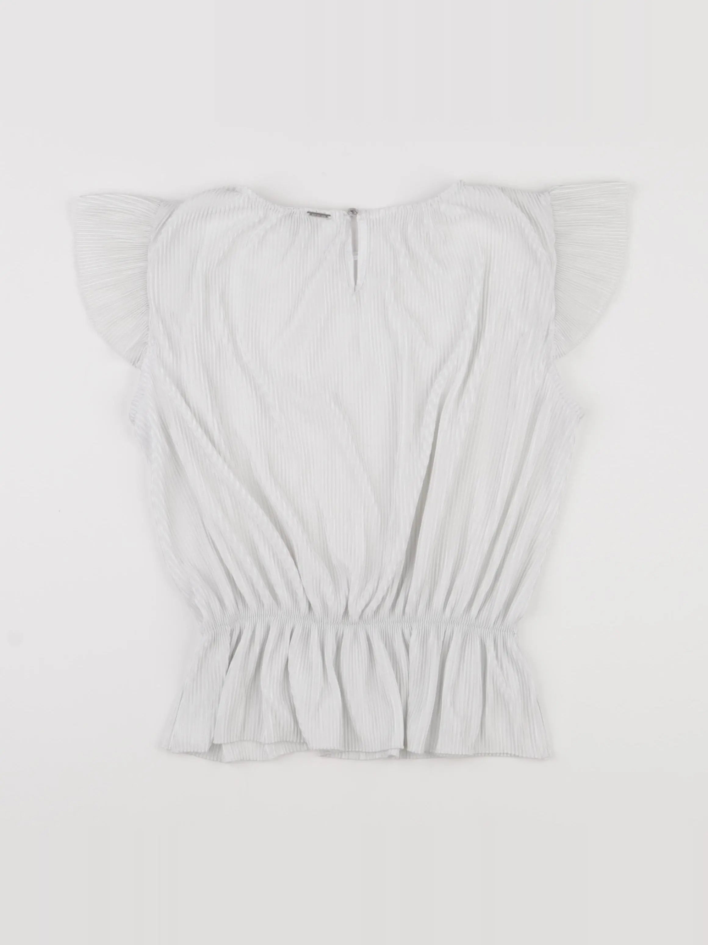 IKKS - blouse blanc, argent - 12 ans