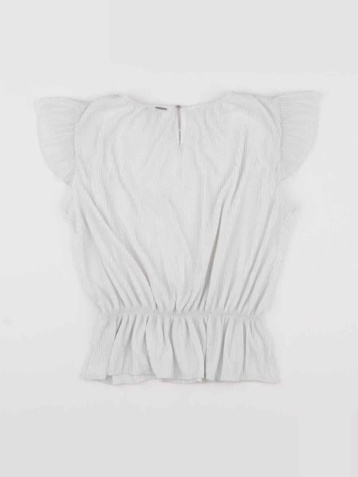 IKKS - blouse blanc, argent - 12 ans