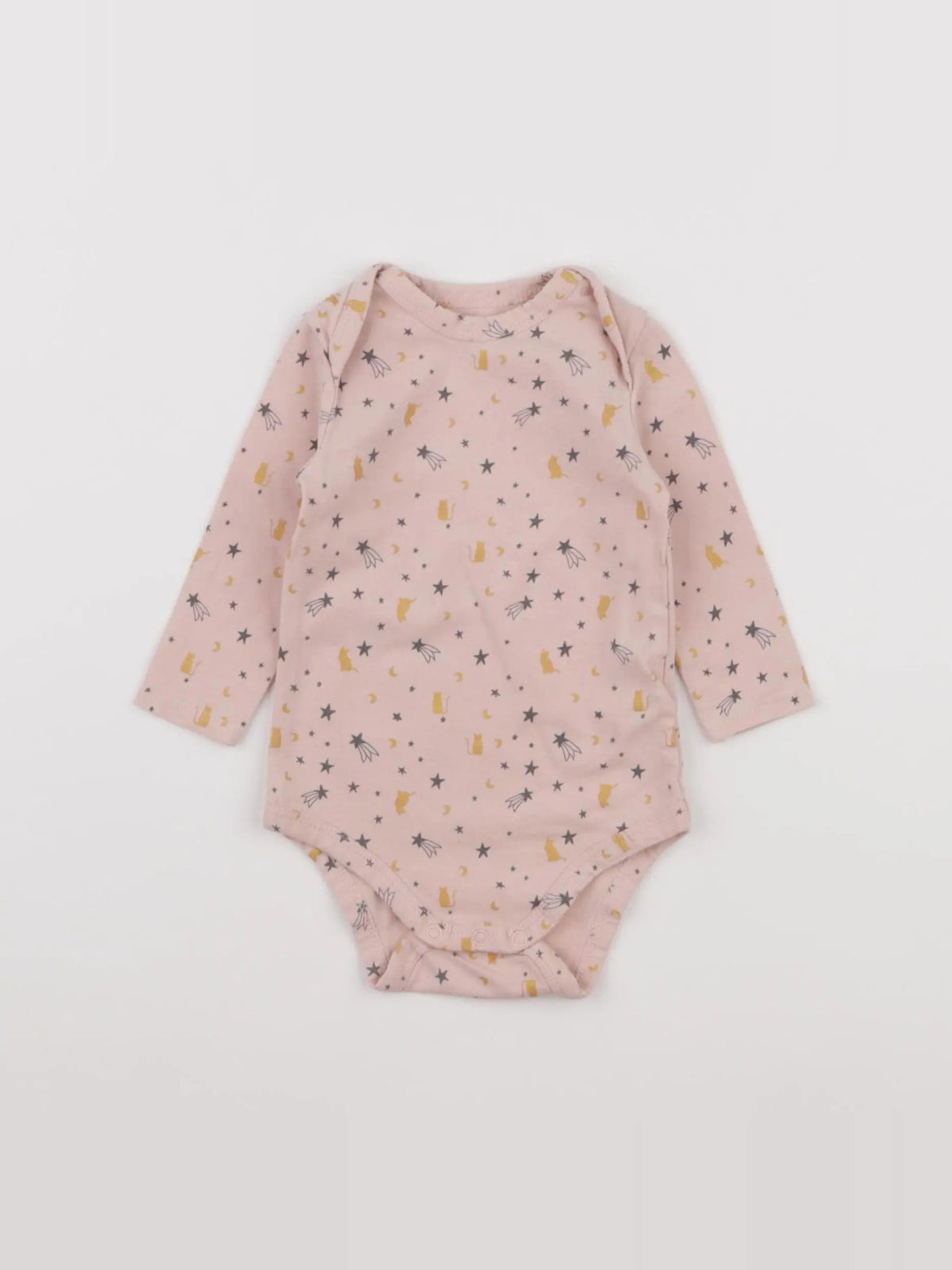 Tape à l'oeil - body rose - 6 mois