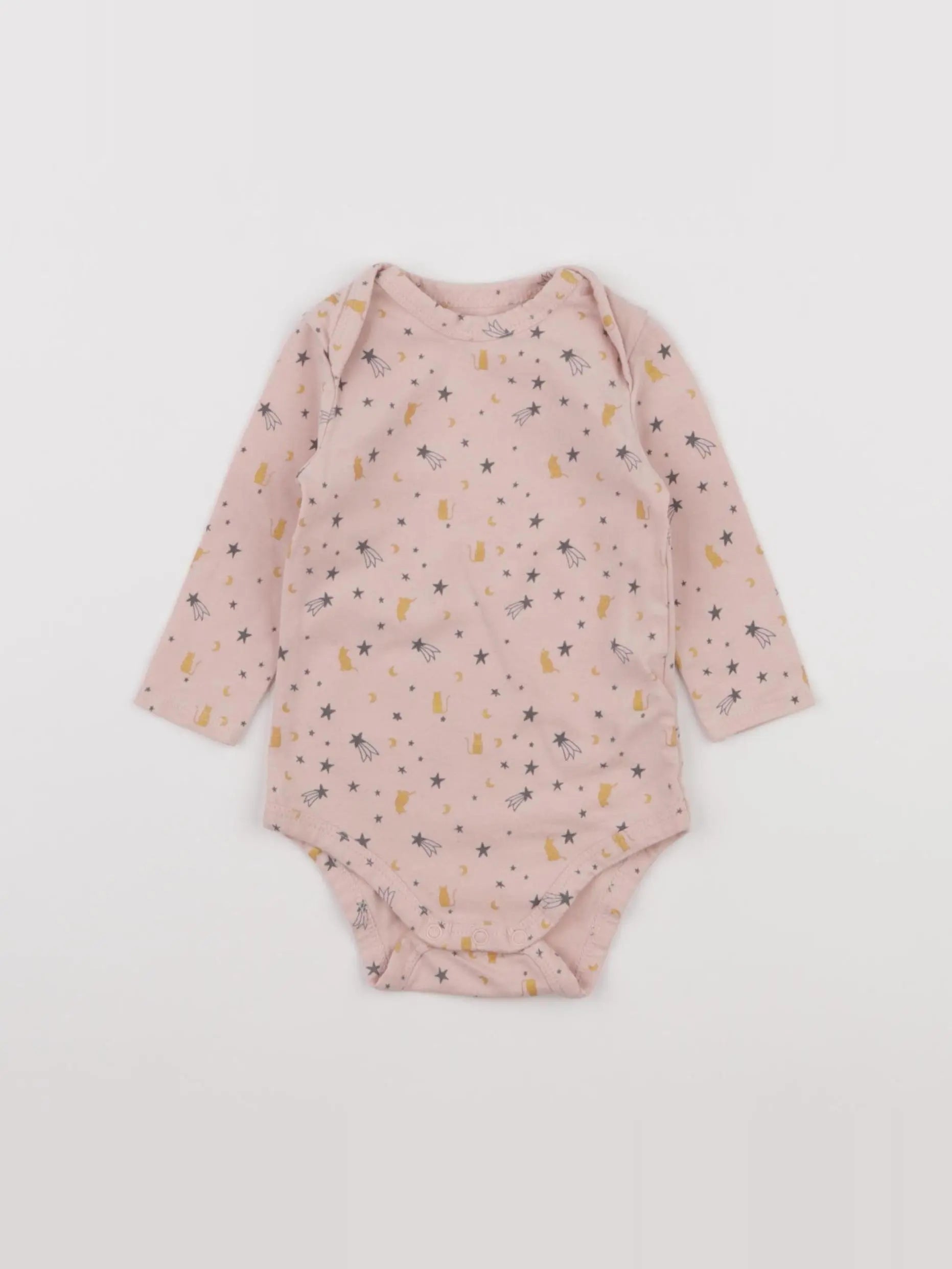 Tape à l'oeil - body rose - 6 mois