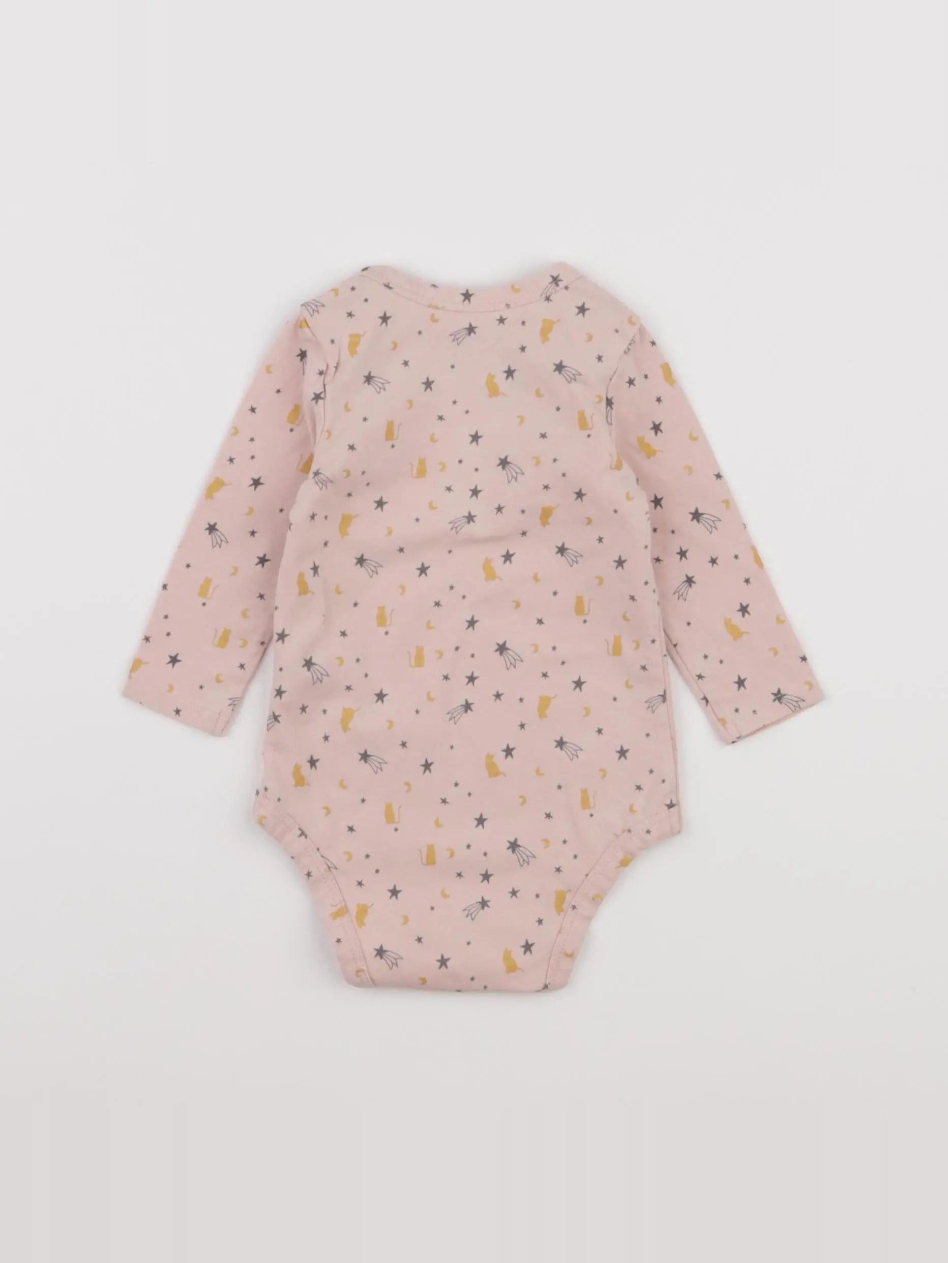 Tape à l'oeil - body rose - 6 mois