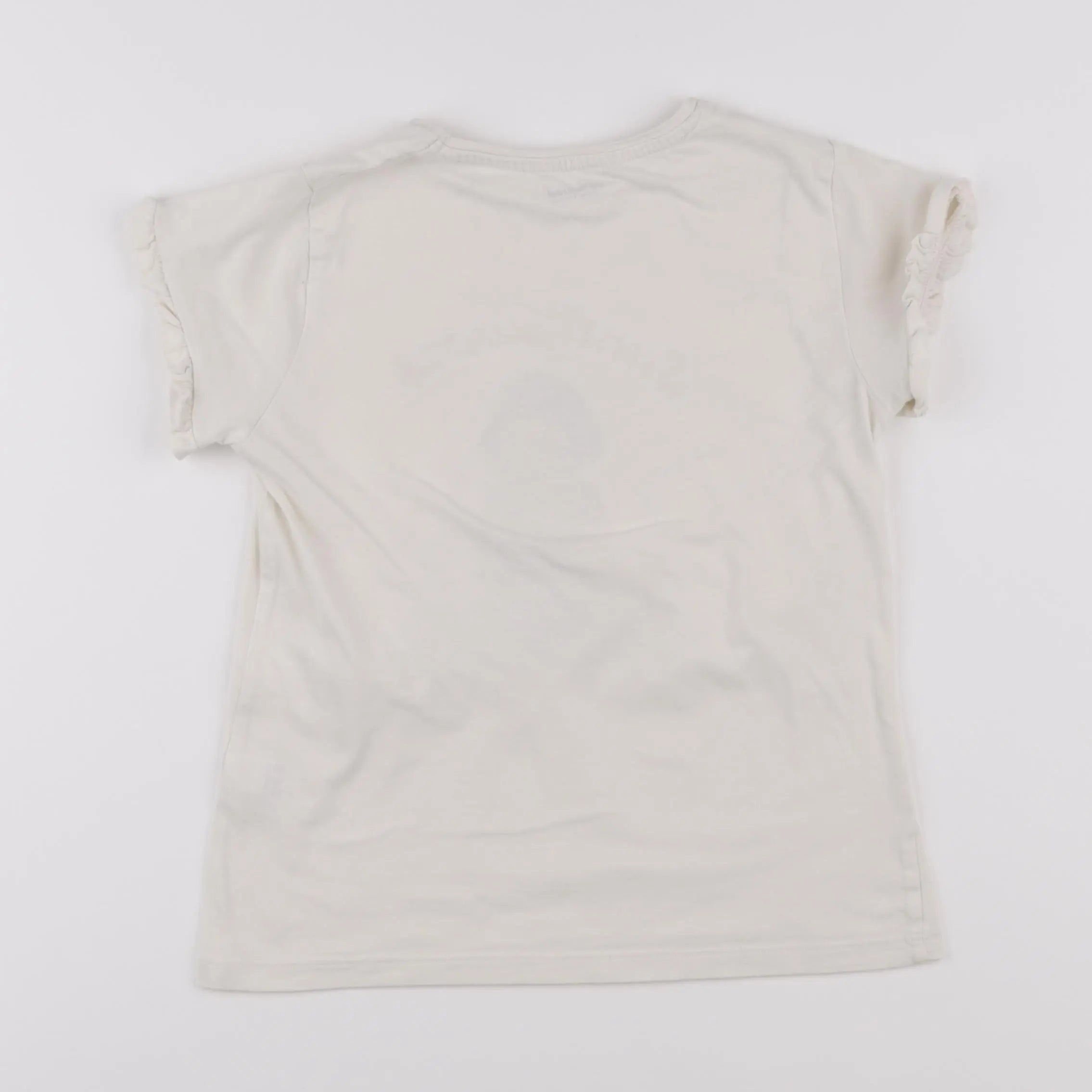 Vertbaudet - tee-shirt beige - 10 ans