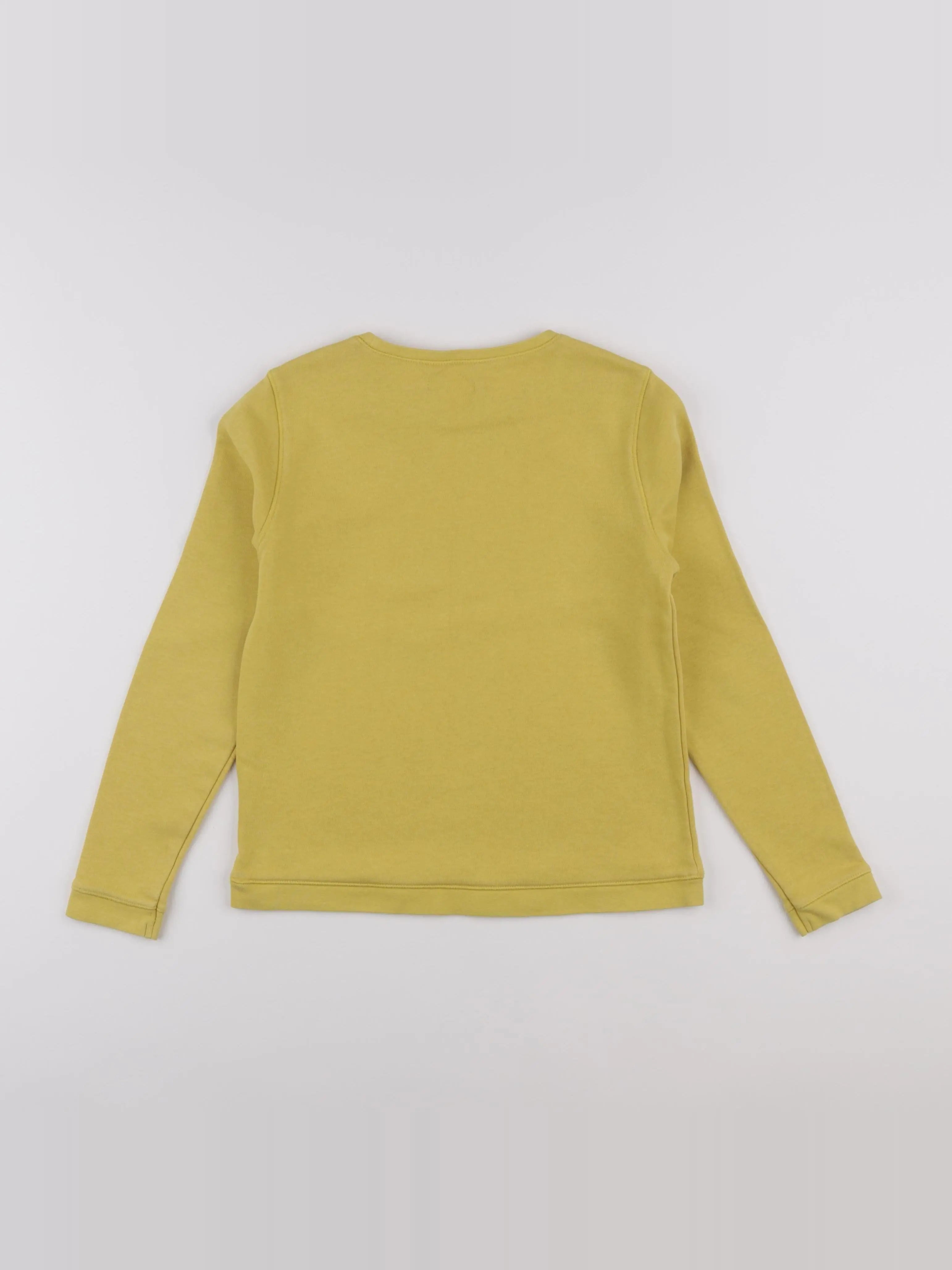 Vertbaudet - sweat jaune - 10 ans