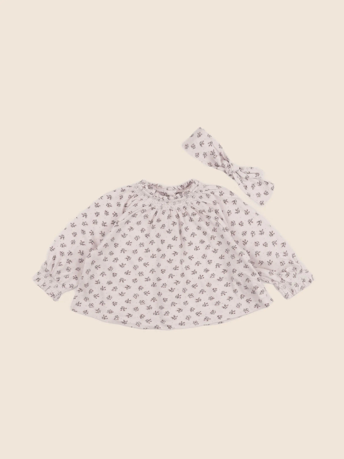 Vertbaudet - tee-shirt beige, rose - 6 mois