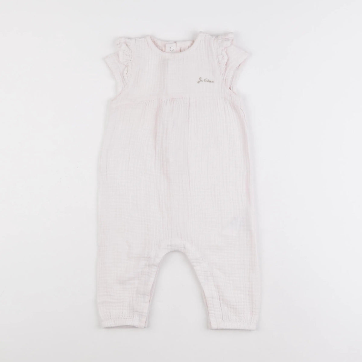 Vertbaudet - combinaison rose - 9 mois
