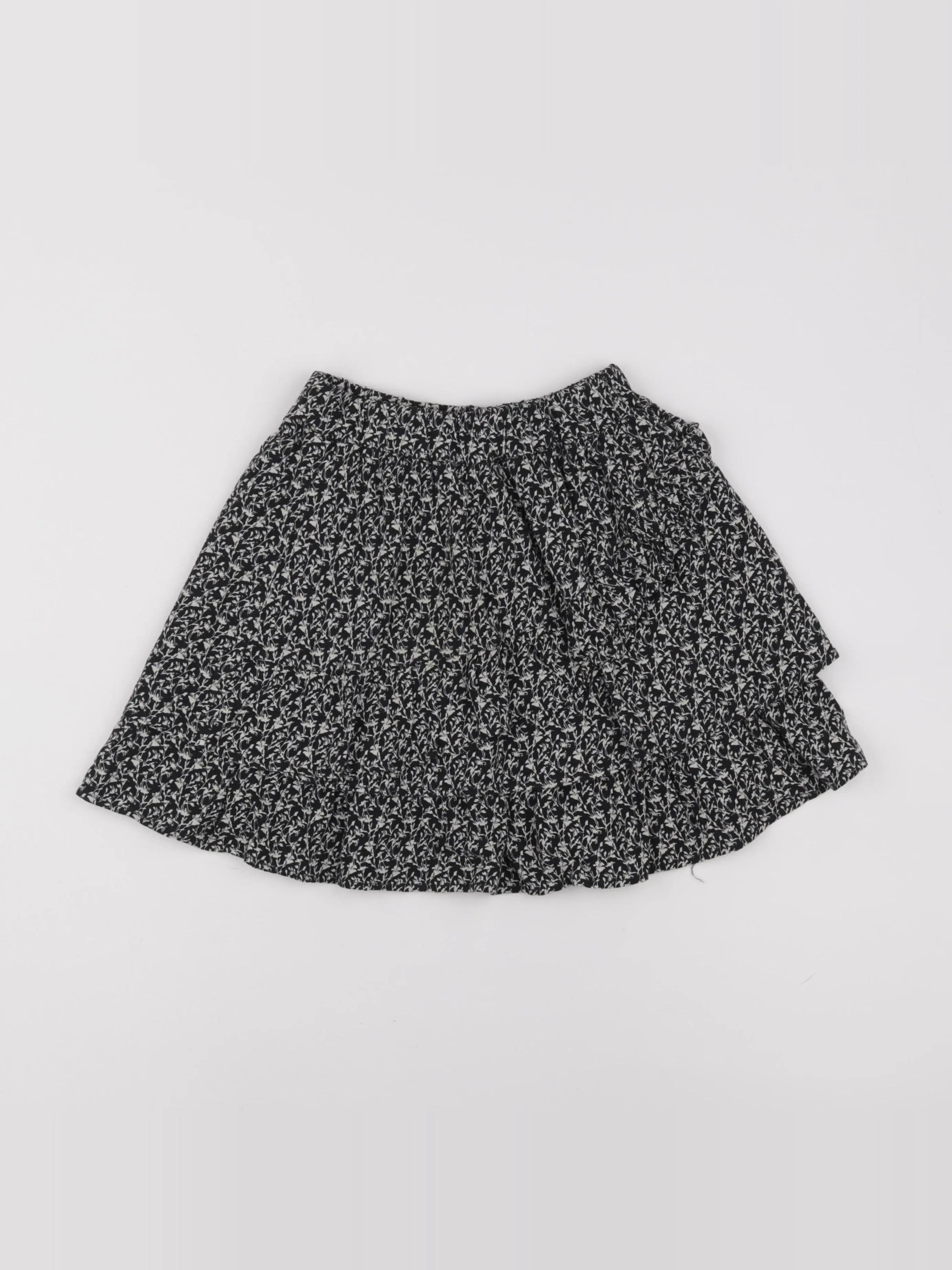 IKKS - jupe noir, beige - 8 ans