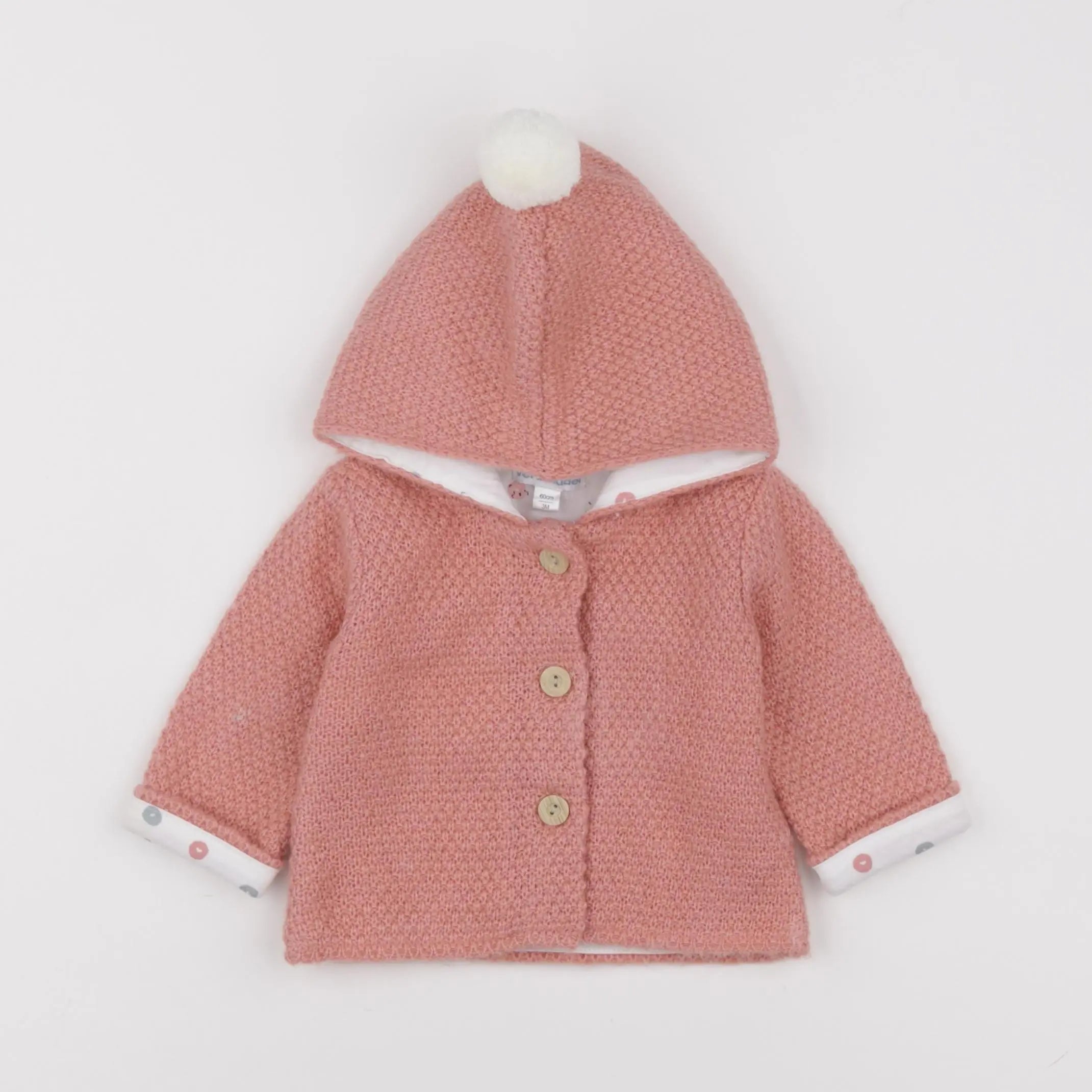 Vertbaudet - veste rose - 3 mois