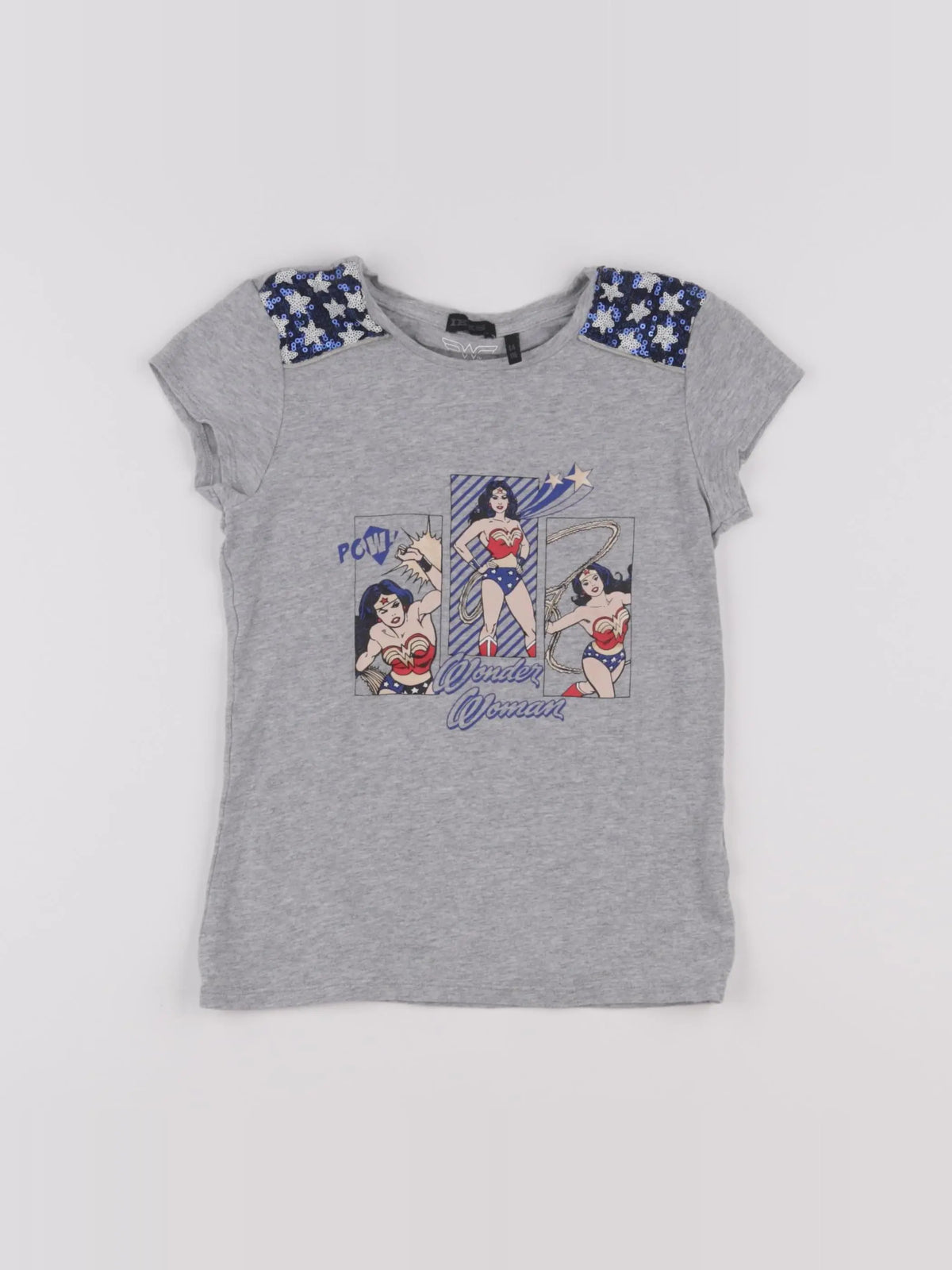 IKKS - tee-shirt bleu, gris - 6 ans