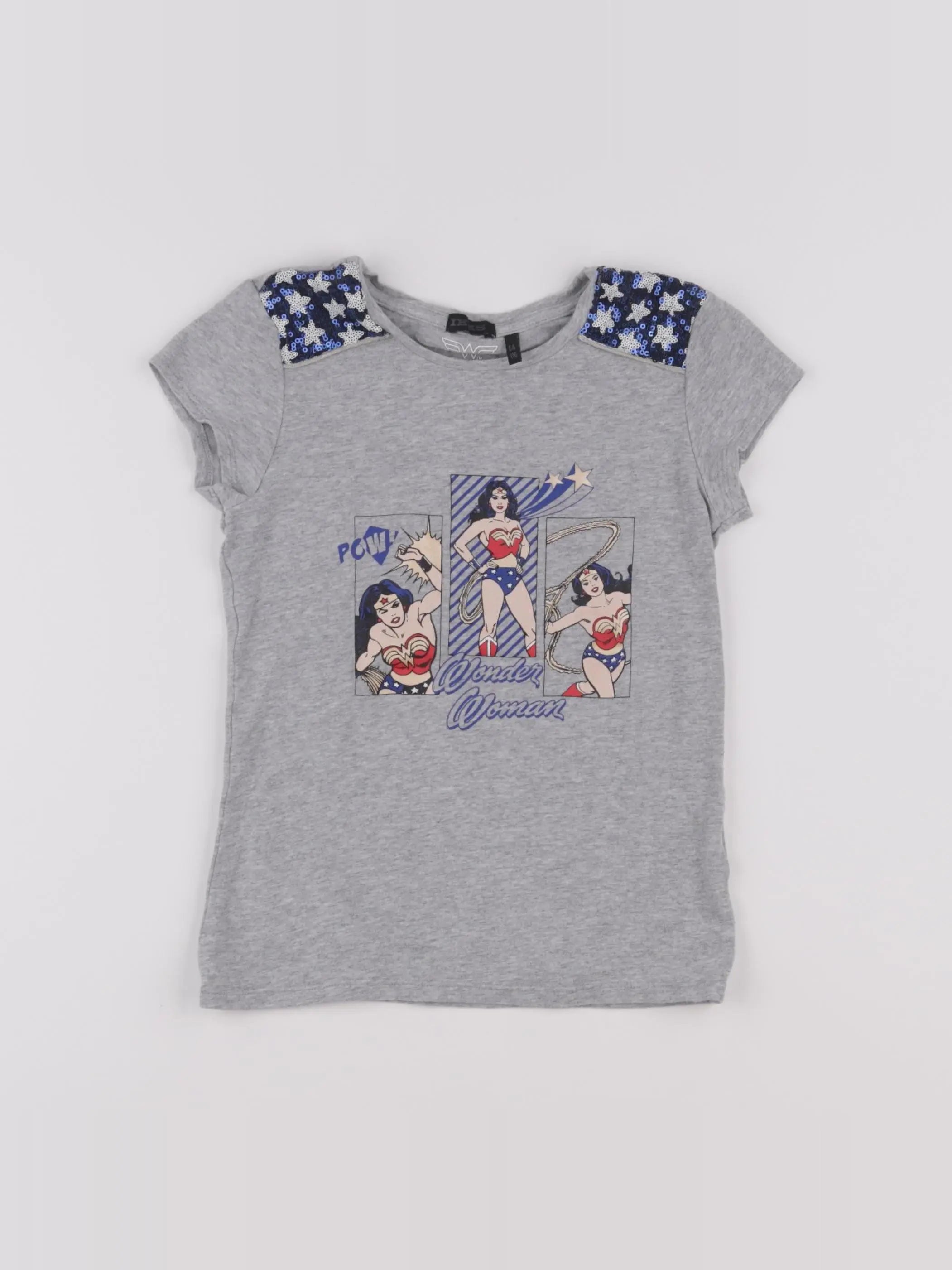 IKKS - tee-shirt bleu, gris - 6 ans
