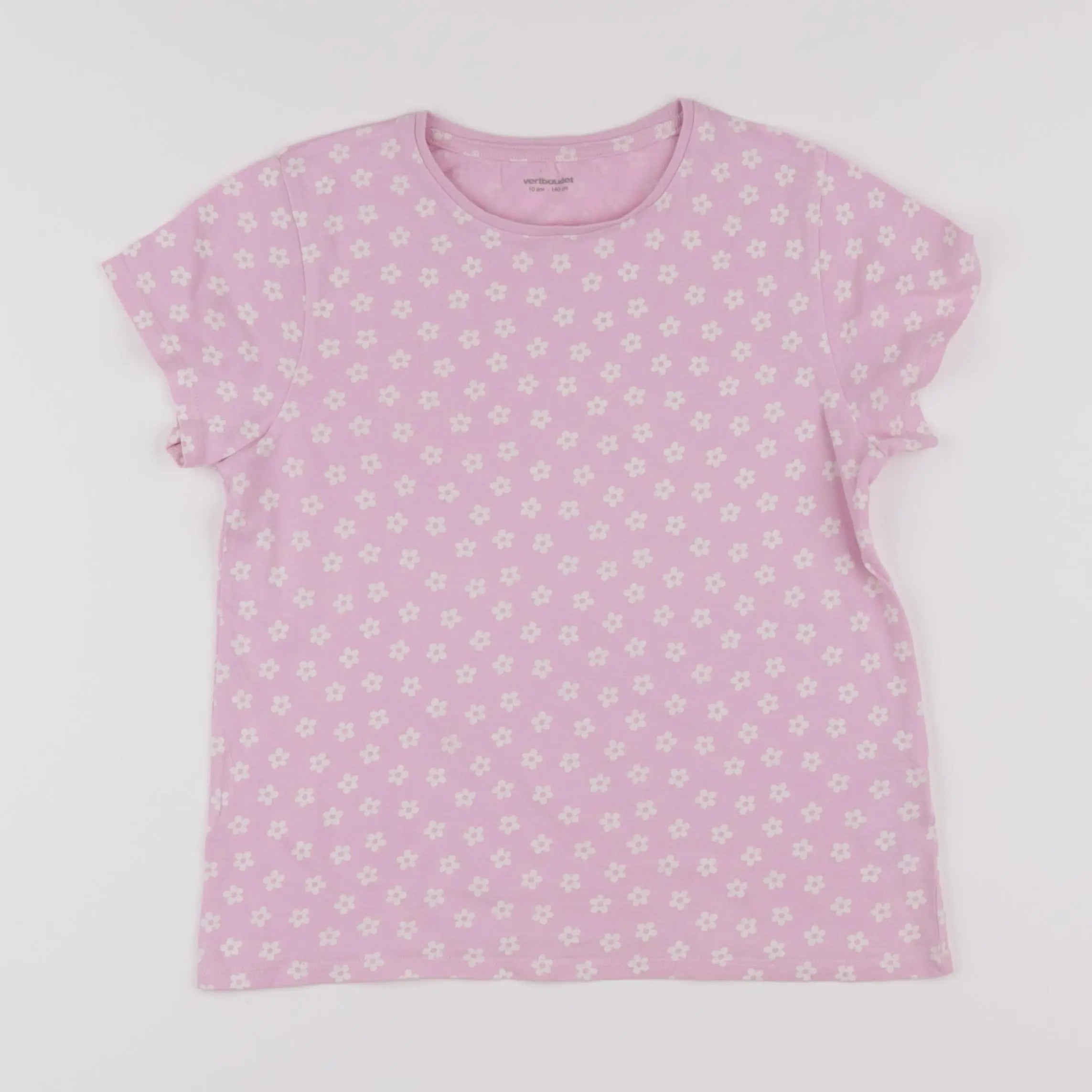 Vertbaudet - tee-shirt rose - 10 ans