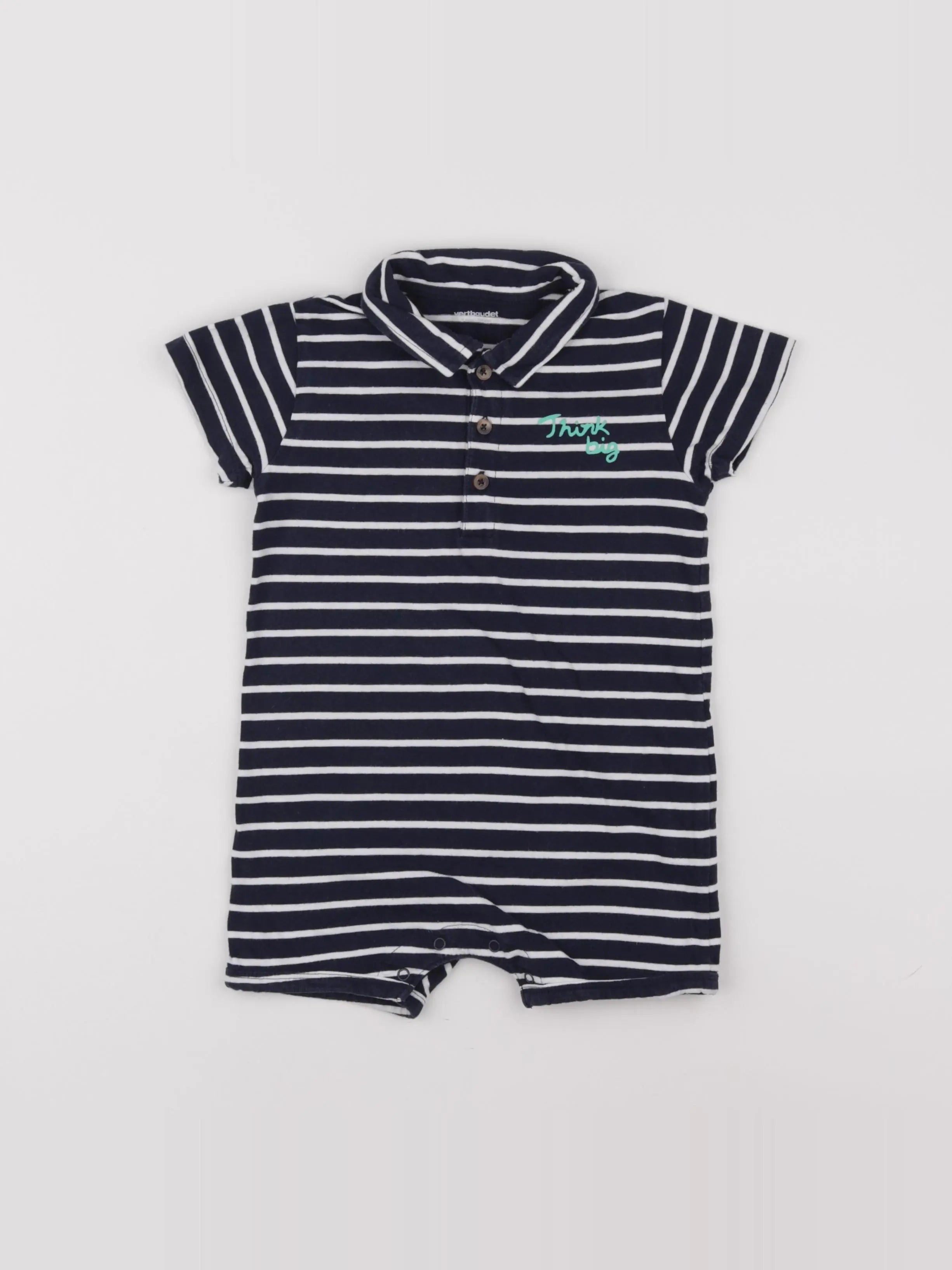 Vertbaudet - combinaison bleu - 3 ans