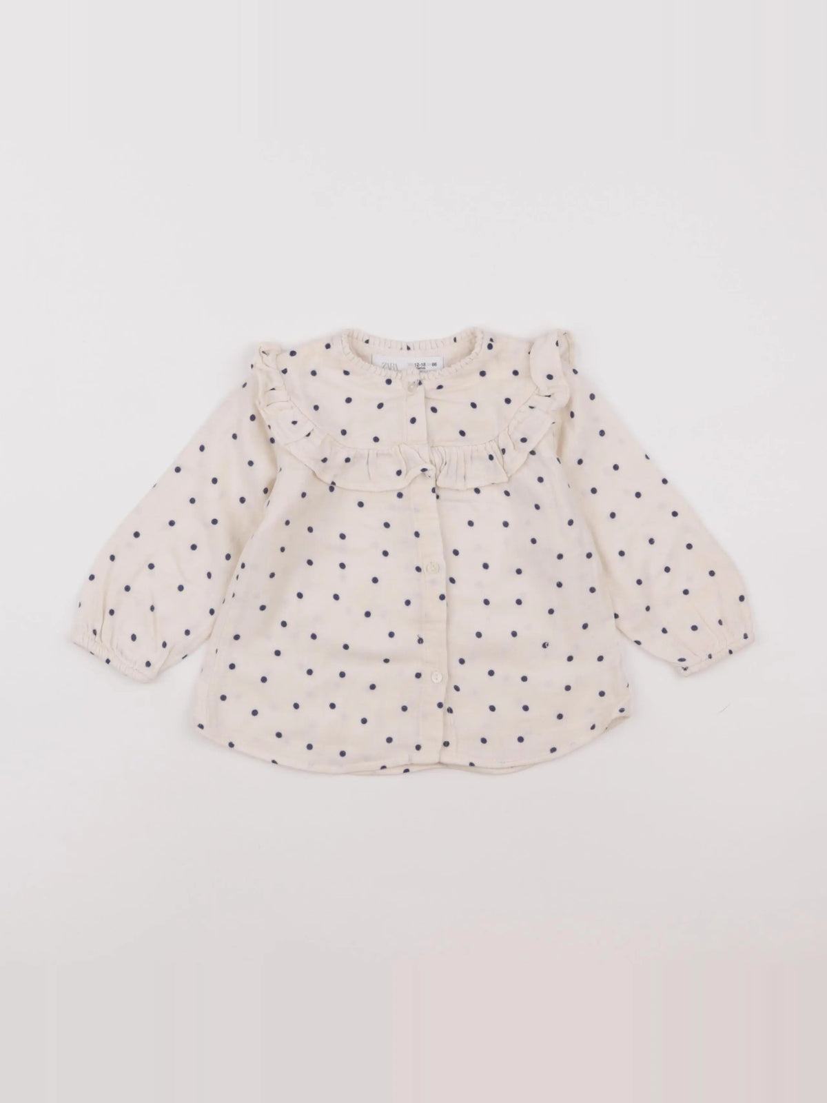 Zara - blouse beige - 12/18 mois