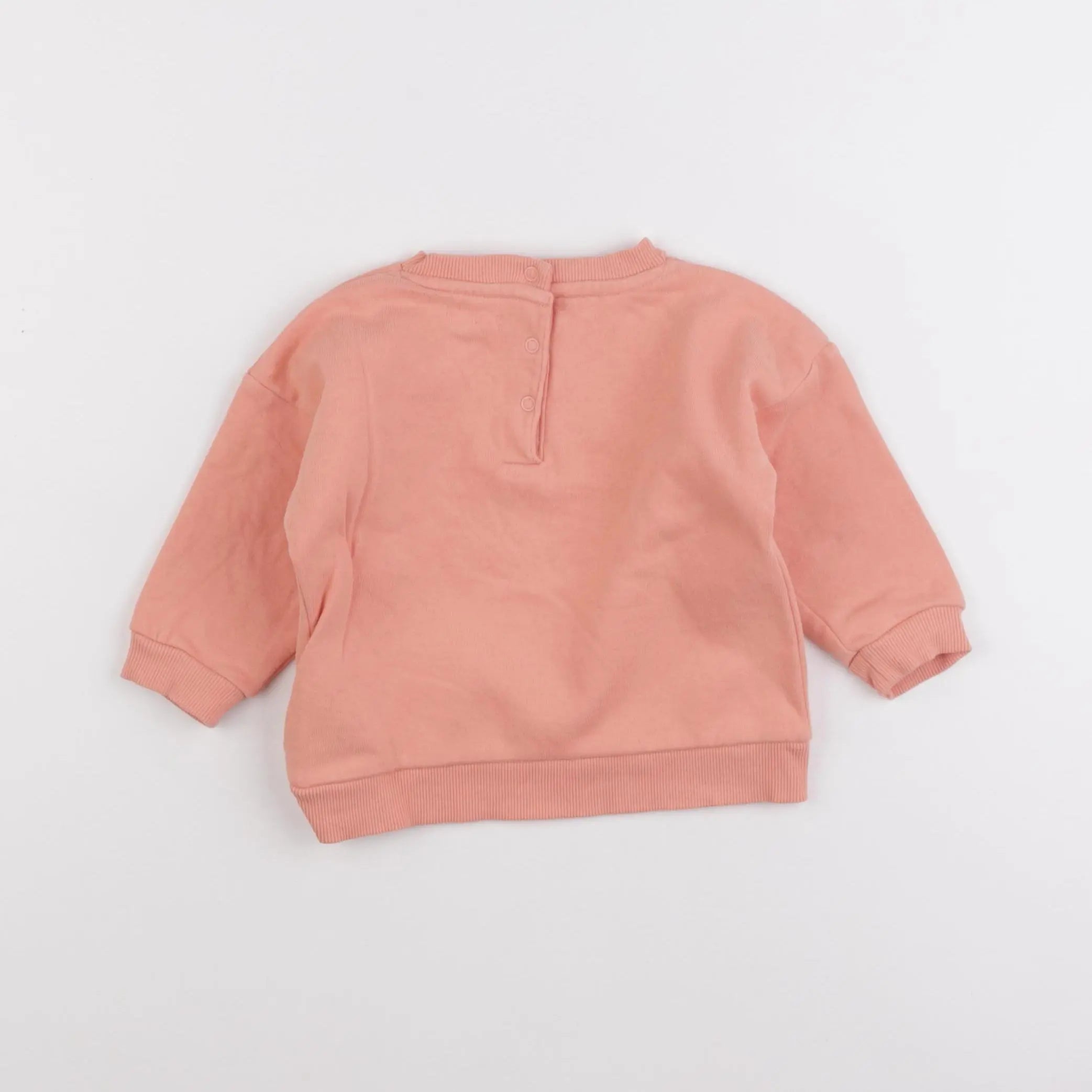 Vertbaudet - sweat rose - 12 mois