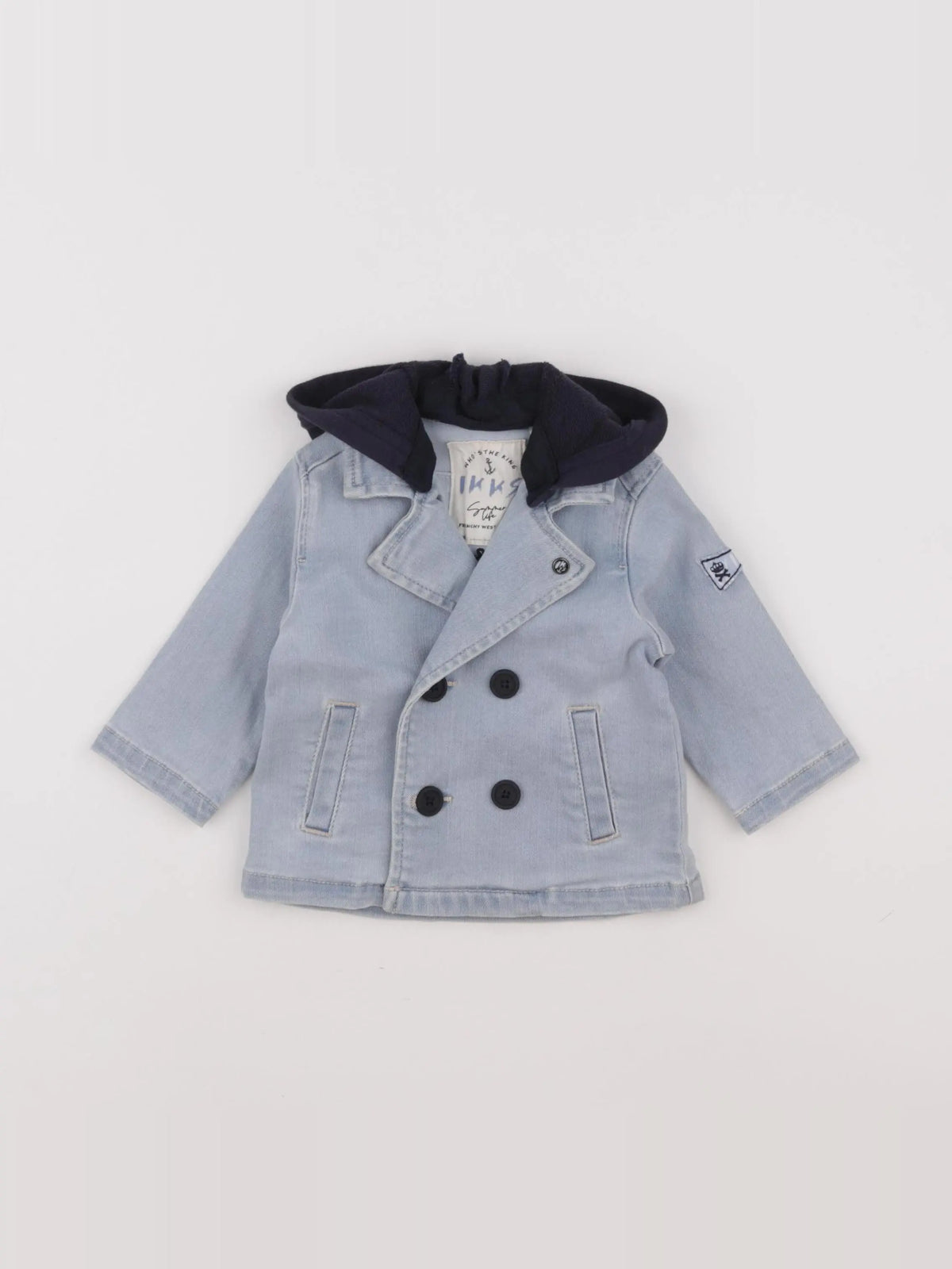 IKKS - veste bleu - 6 mois