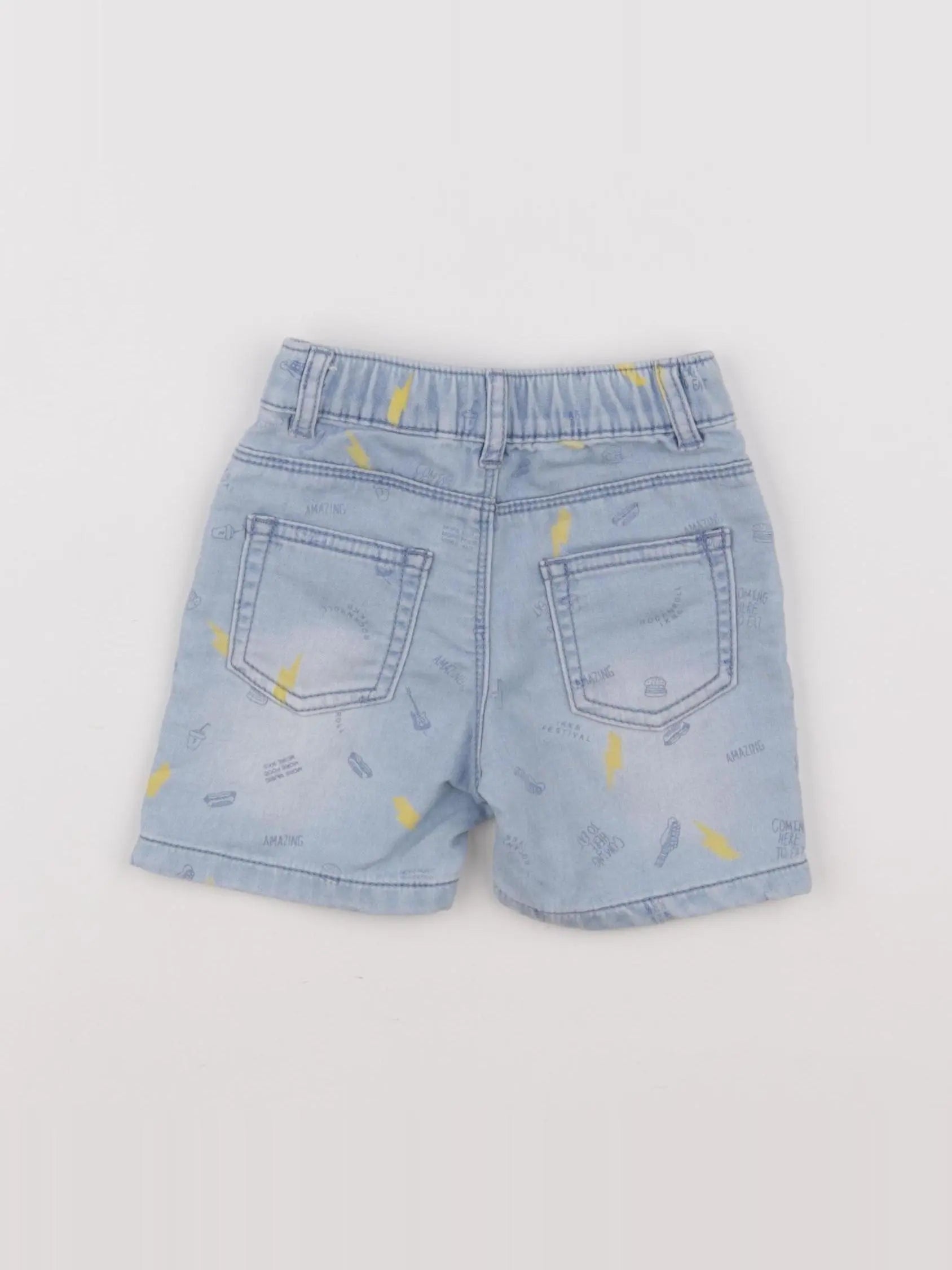 IKKS - short bleu - 12 mois