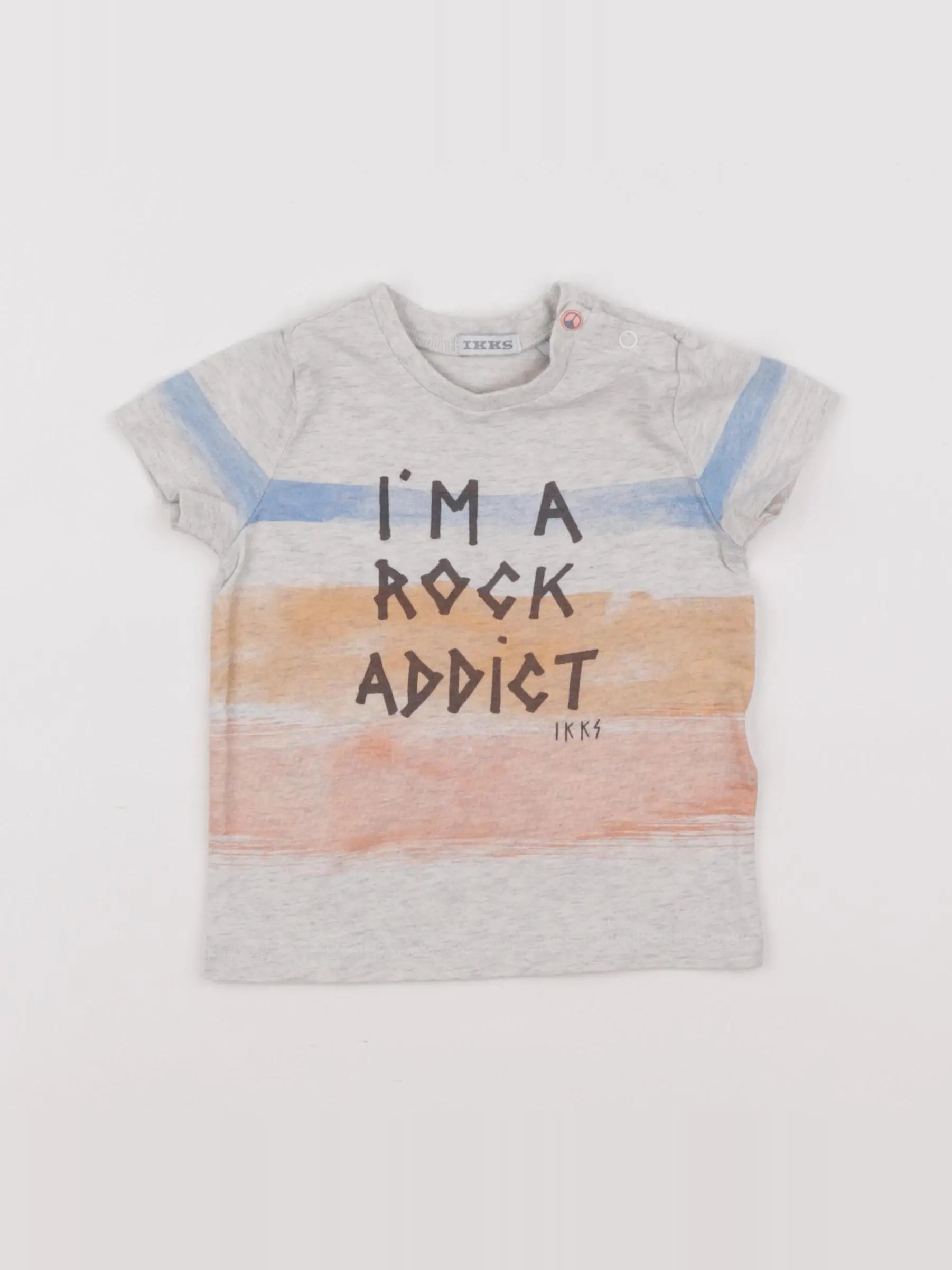 IKKS - tee-shirt gris - 12 mois