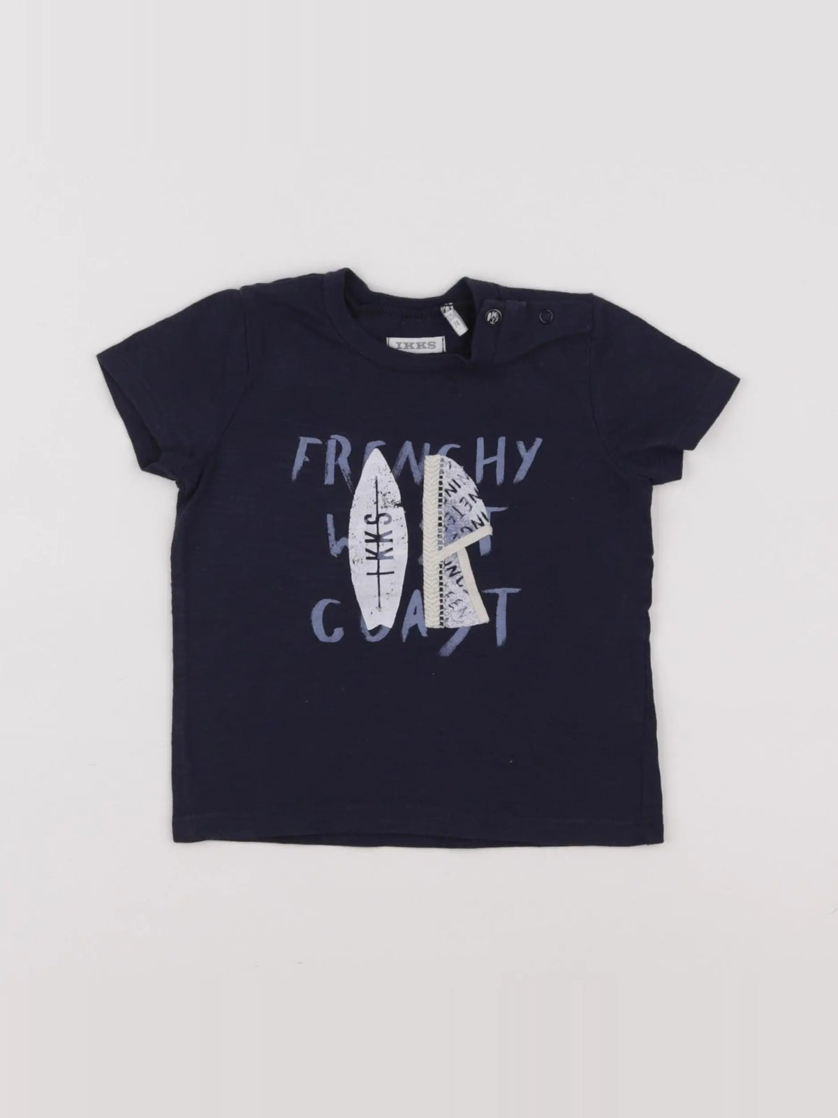 IKKS - tee-shirt bleu - 12 mois