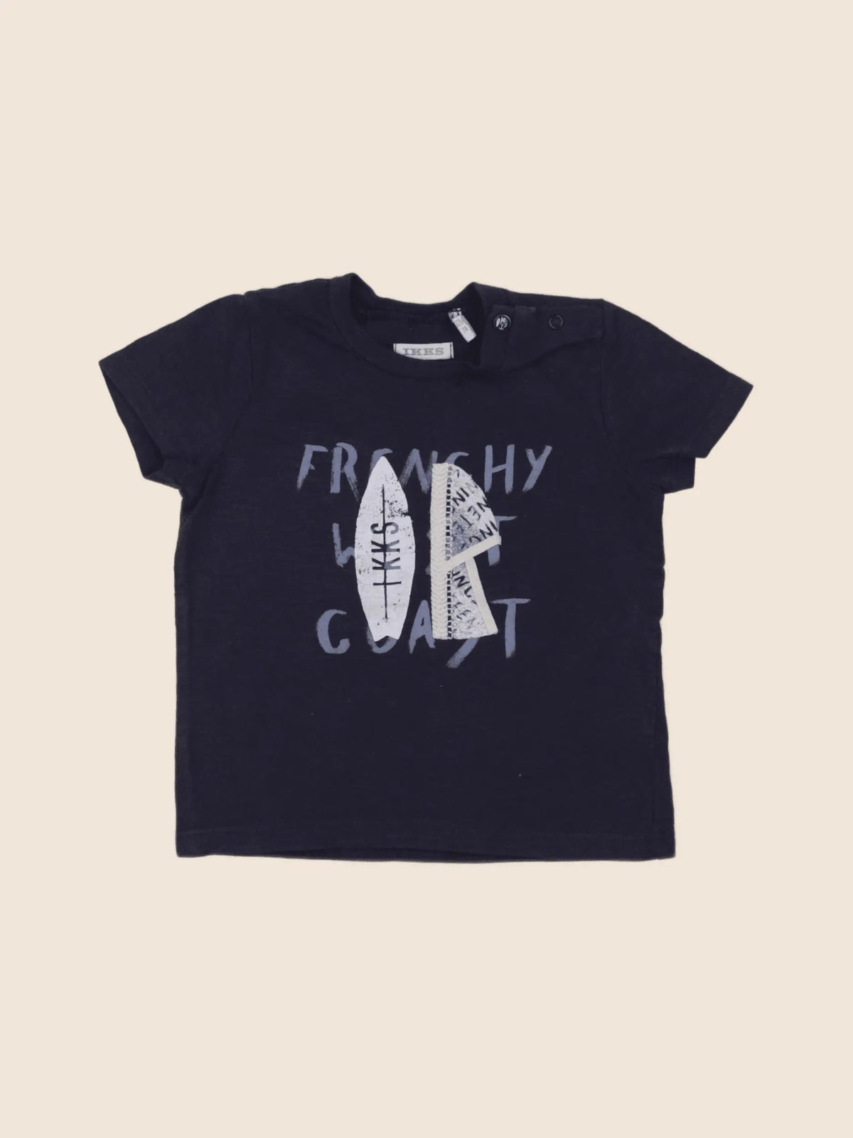 IKKS - tee-shirt bleu - 12 mois