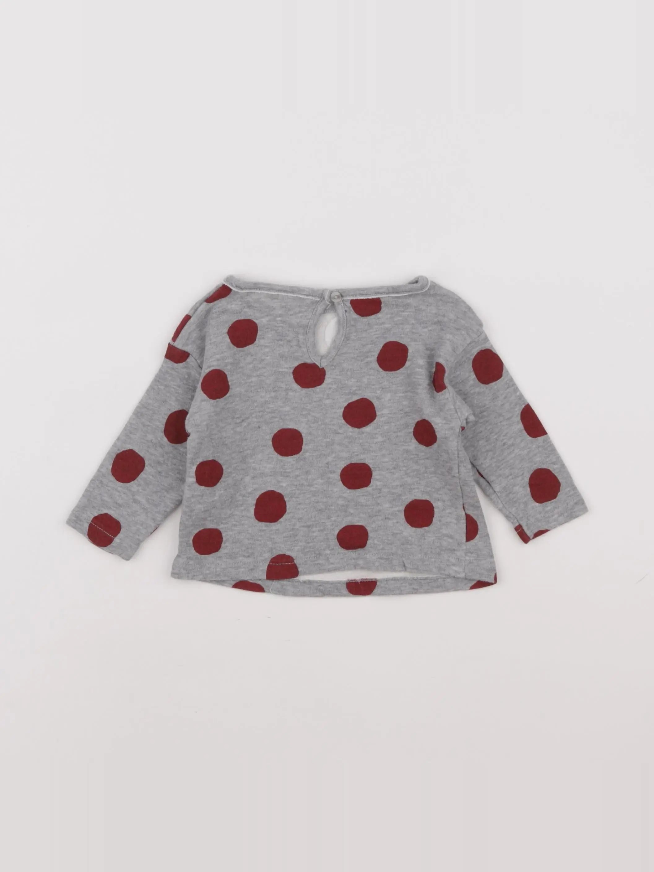 Zara - tee-shirt gris - 3/6 mois