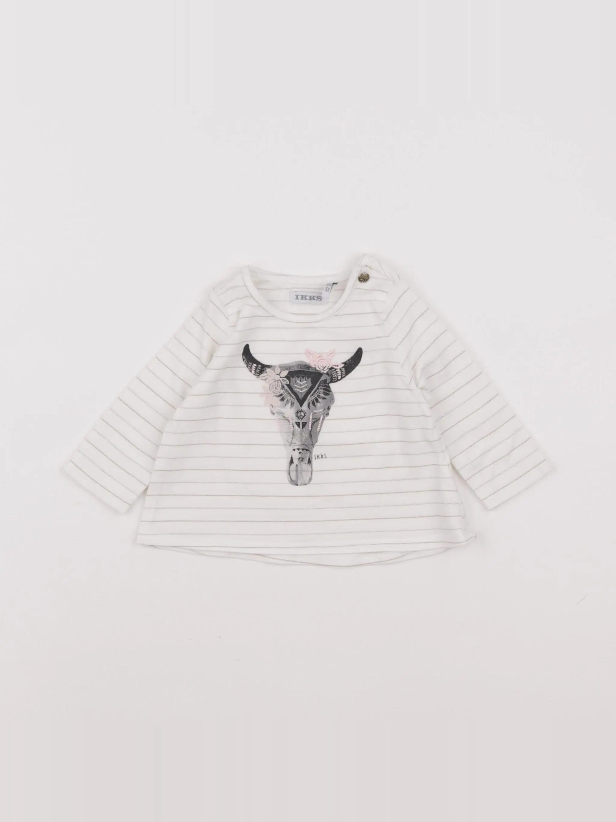 IKKS - tee-shirt blanc - 3 mois