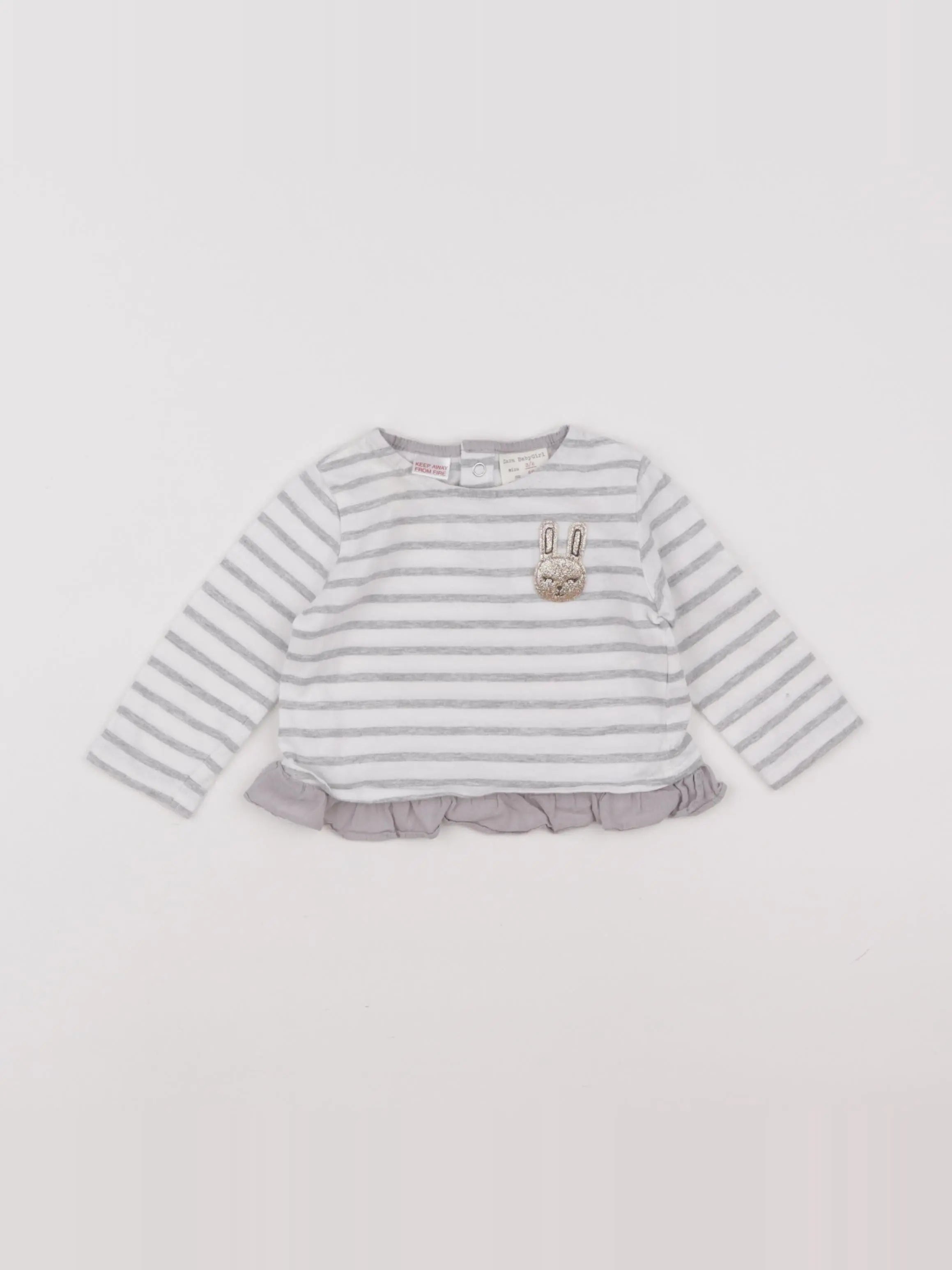 Zara - tee-shirt blanc - 3/6 mois