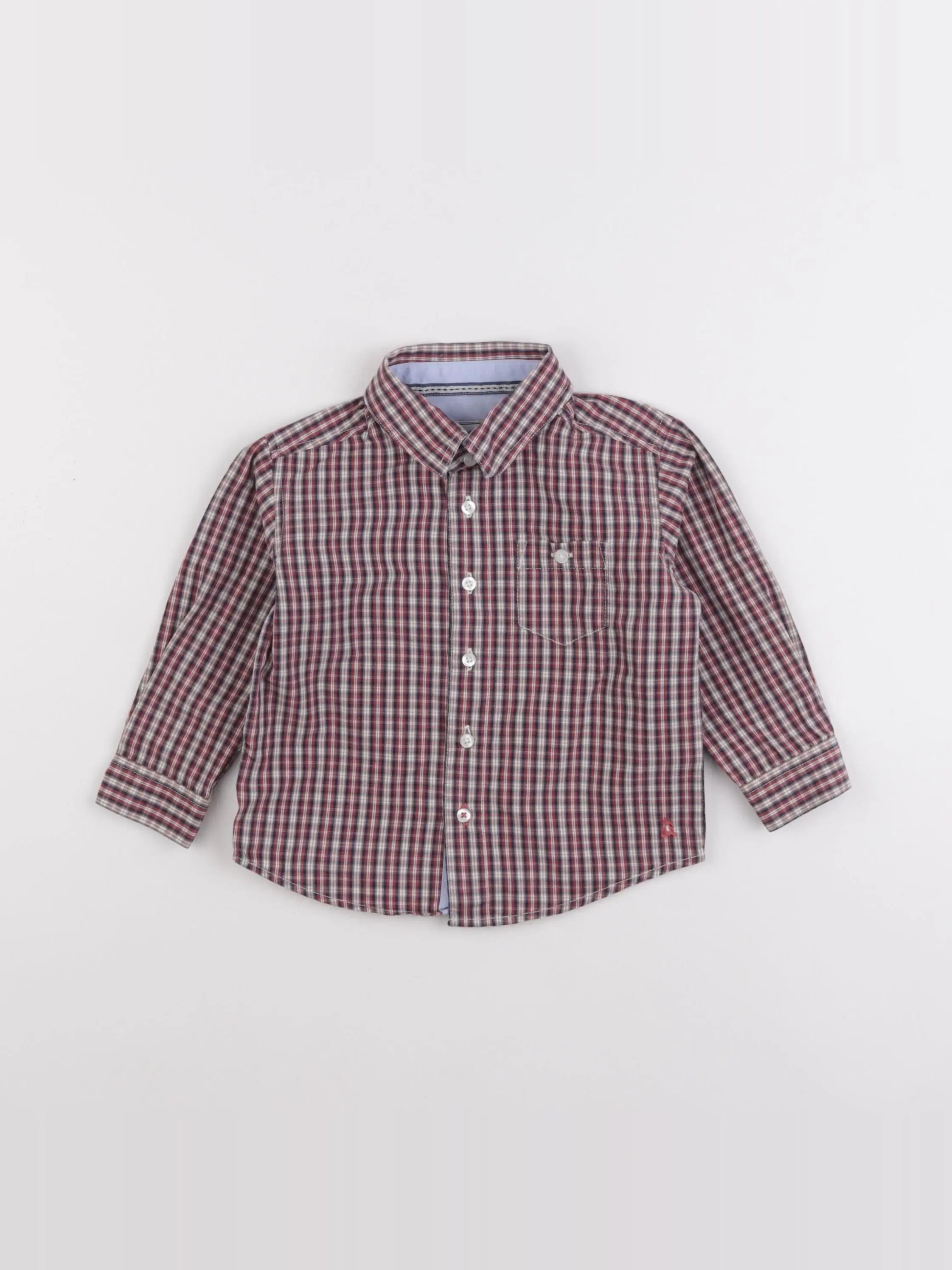 Cyrillus - chemise rouge - 18 mois