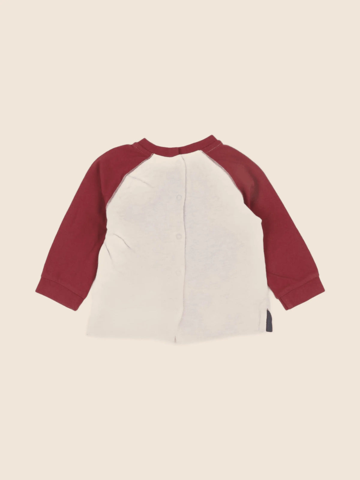 Vertbaudet - tee-shirt gris, rouge - 9 mois