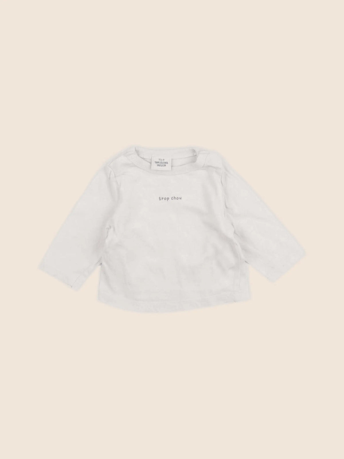 Tape à l'oeil - tee-shirt beige - 1 mois