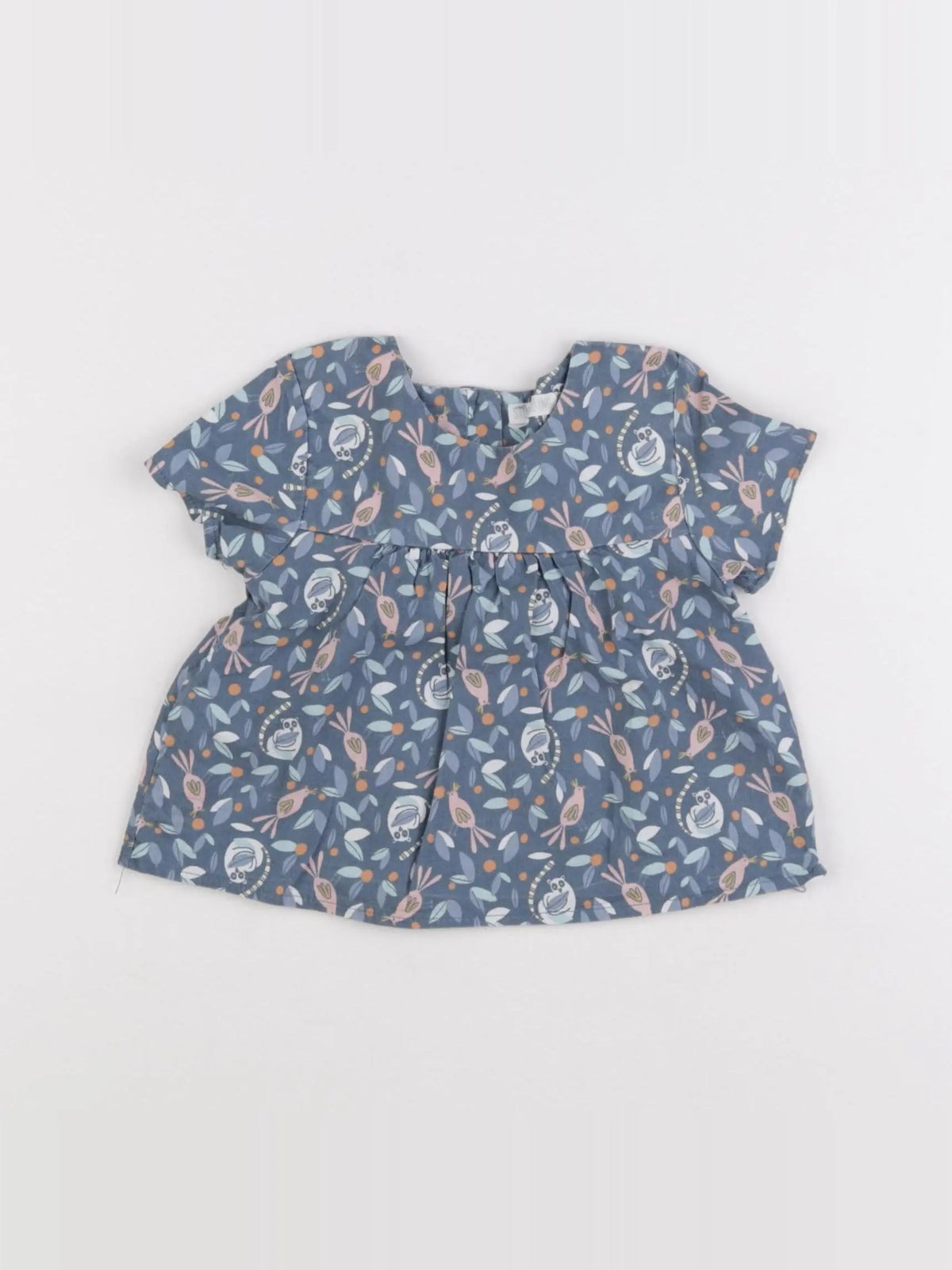 Storytelling - blouse bleu - 6 mois